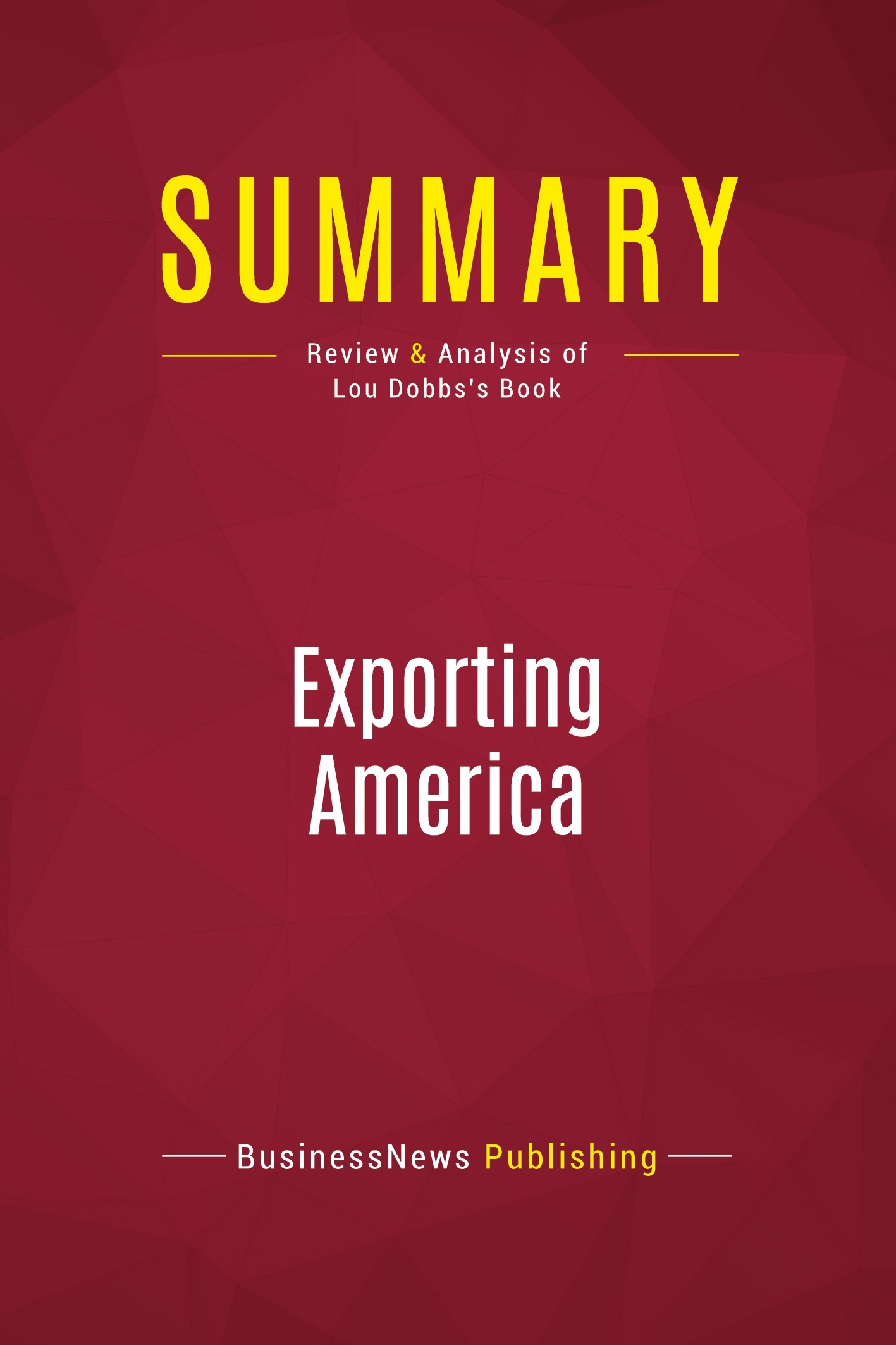 Summary: Exporting America