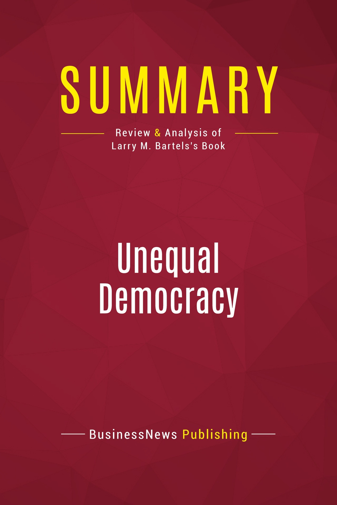 Summary: Unequal Democracy