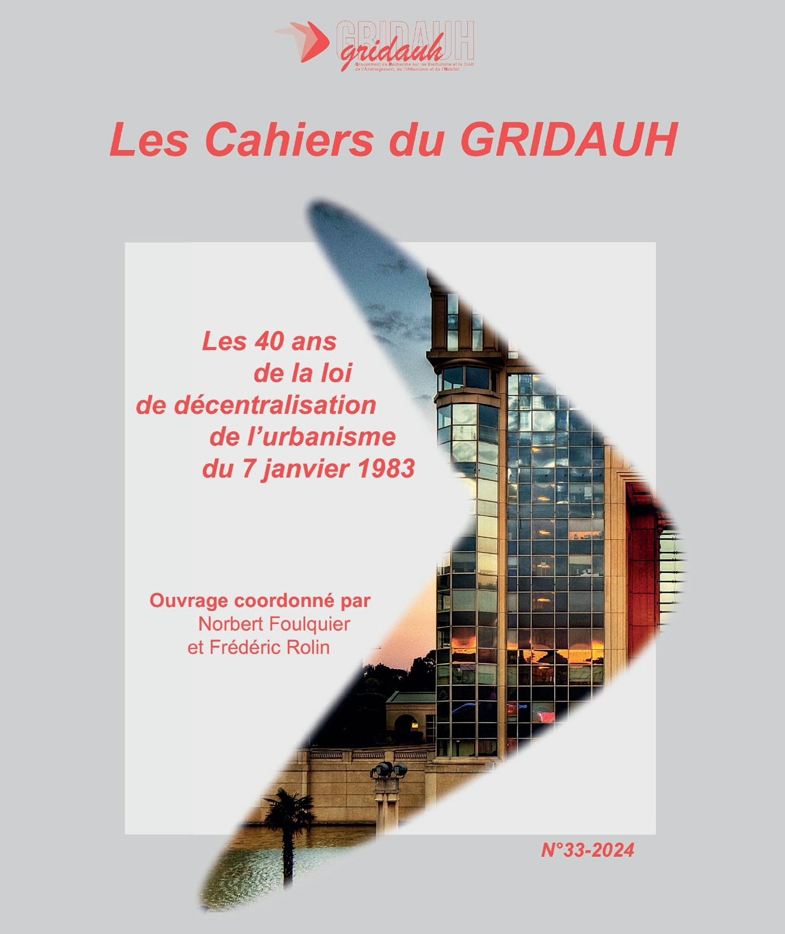 Les Cahiers du GRIDAUH, n° 33/2024