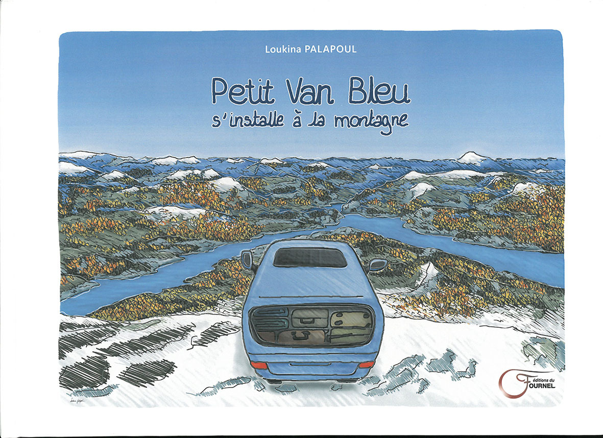 PETIT VAN BLEU S'INSTALLE A LA MONTAGNE