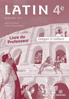 Latin 4e - Livre du professeur