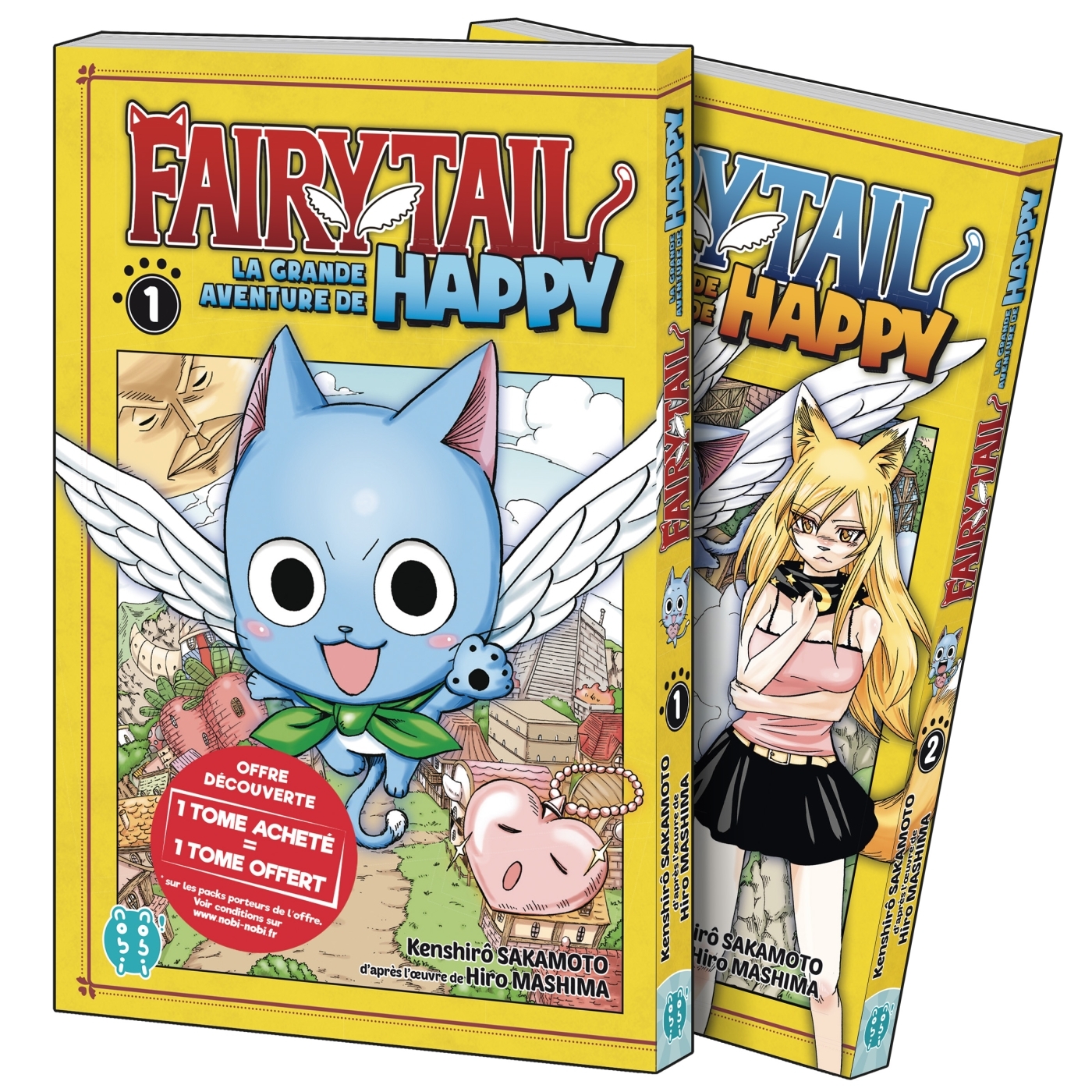 Fairy Tail - la grande aventure de Happy Pack découverte T01 et T02