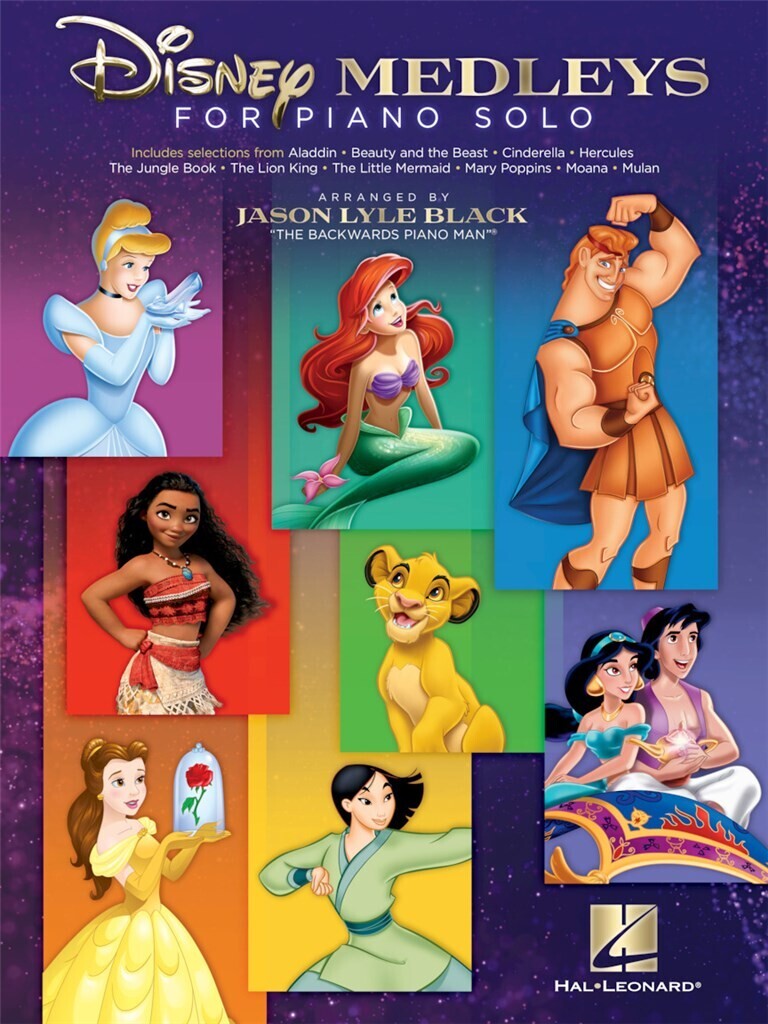 DISNEY MEDLEYS FOR PIANO SOLO - 35 FAVORITES ARRANGED BY JASON LYLE BLACK