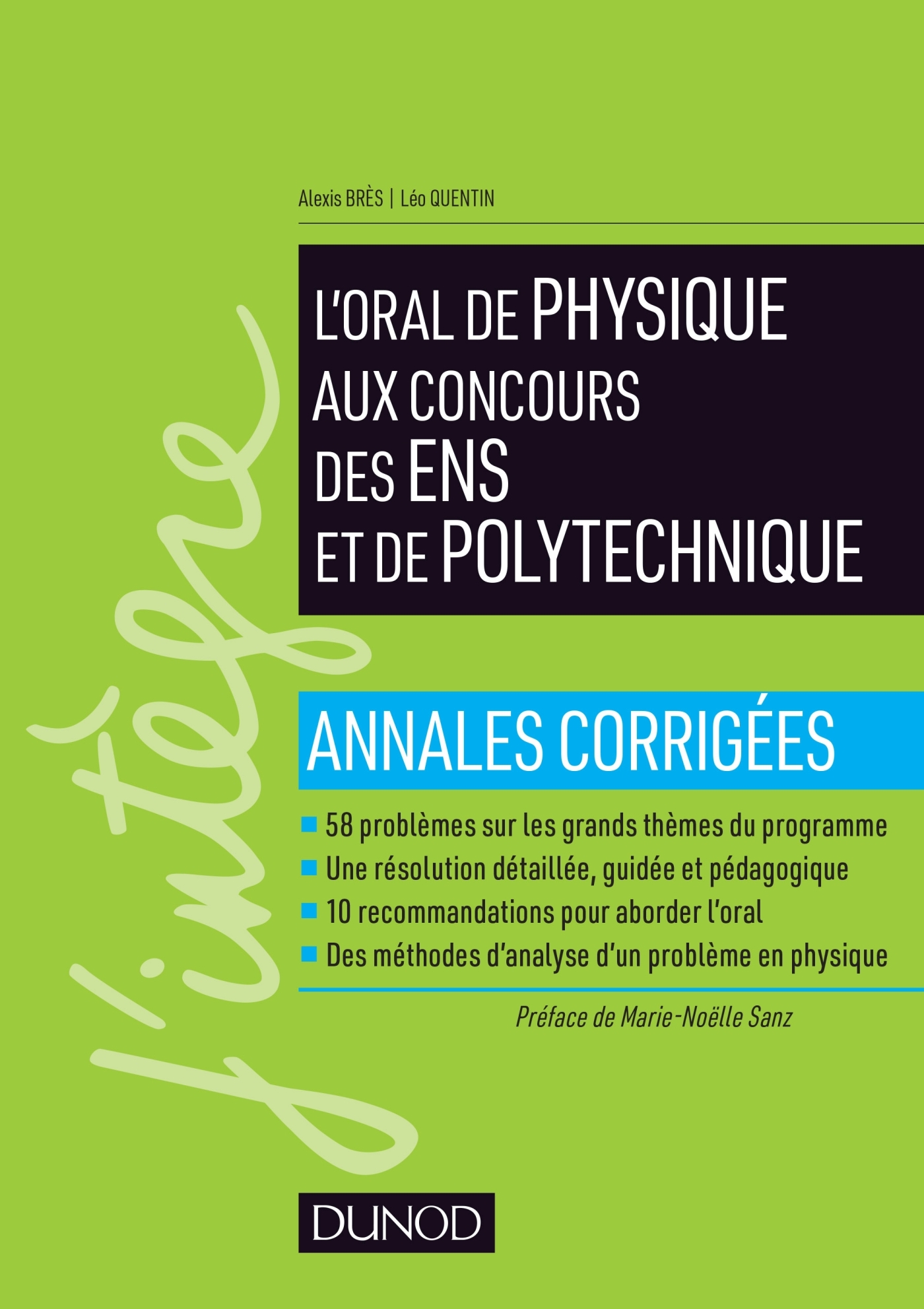 L'oral de physique aux concours des ENS et de Polytechnique