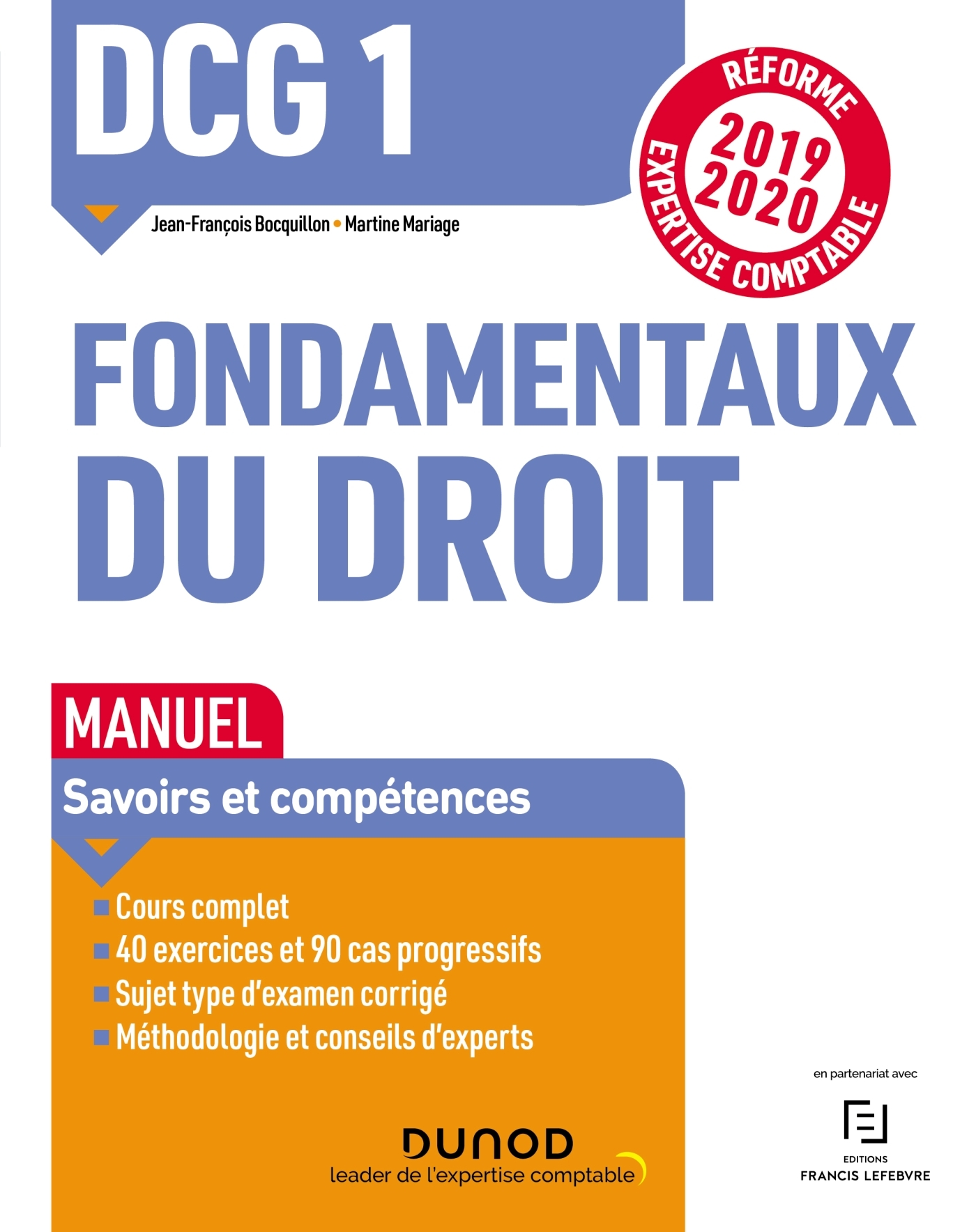 DCG 1 Fondamentaux du droit - Manuel - Réforme 2019/2020
