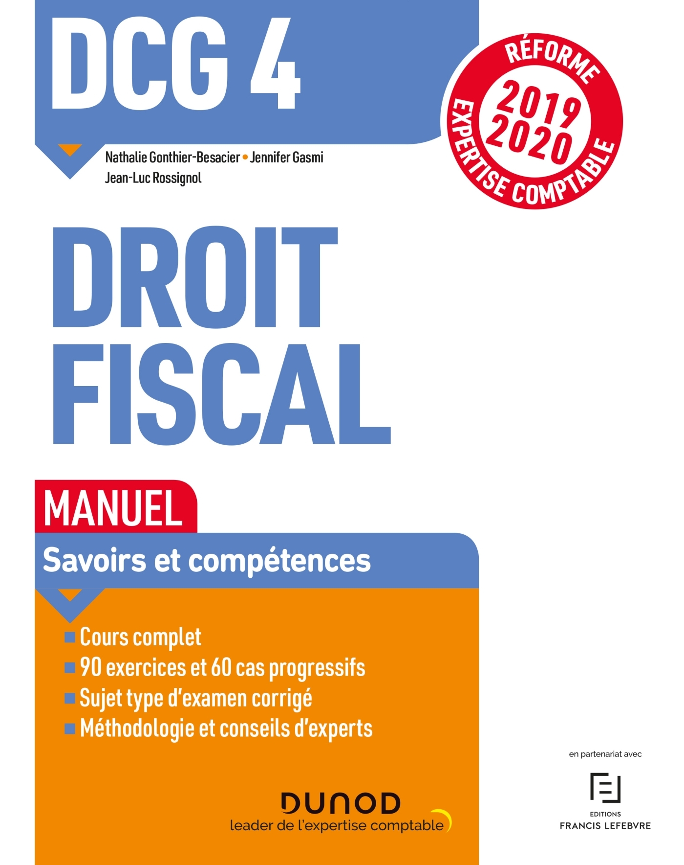 DCG 4 Droit fiscal - Manuel - Réforme 2019/2020