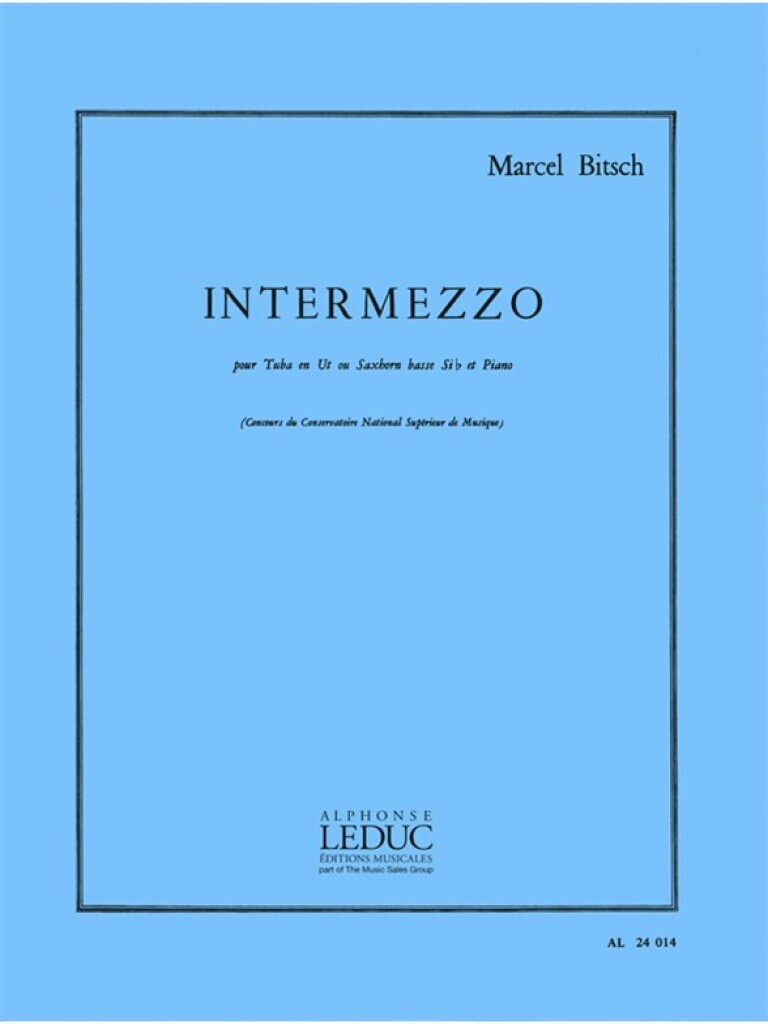 MARCEL BITSCH : INTERMEZZO - TUBA EN UT OU SAXHORN BASSE EN SI BEMOL ET PIANO