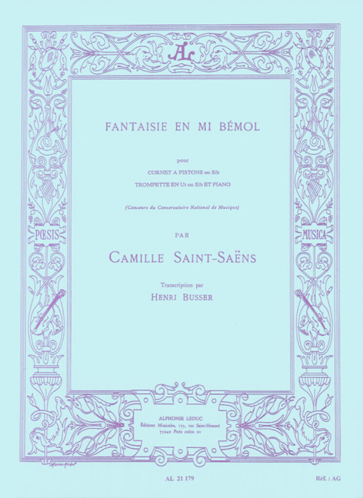 CAMILLE SAINT-SAENS : FANTAISIE EN MI BEMOL - TROMPETTE ET PIANO
