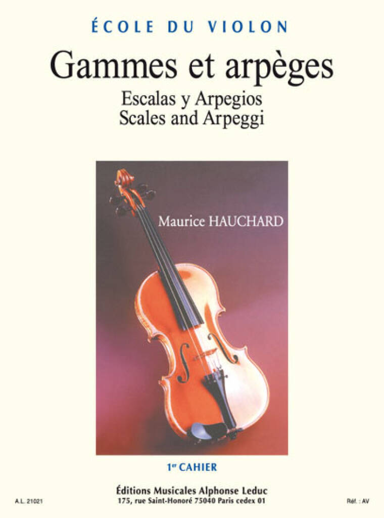 MAURICE HAUCHARD : GAMMES ET ARPEGES, VOL.1 - ECOLE DU VIOLON