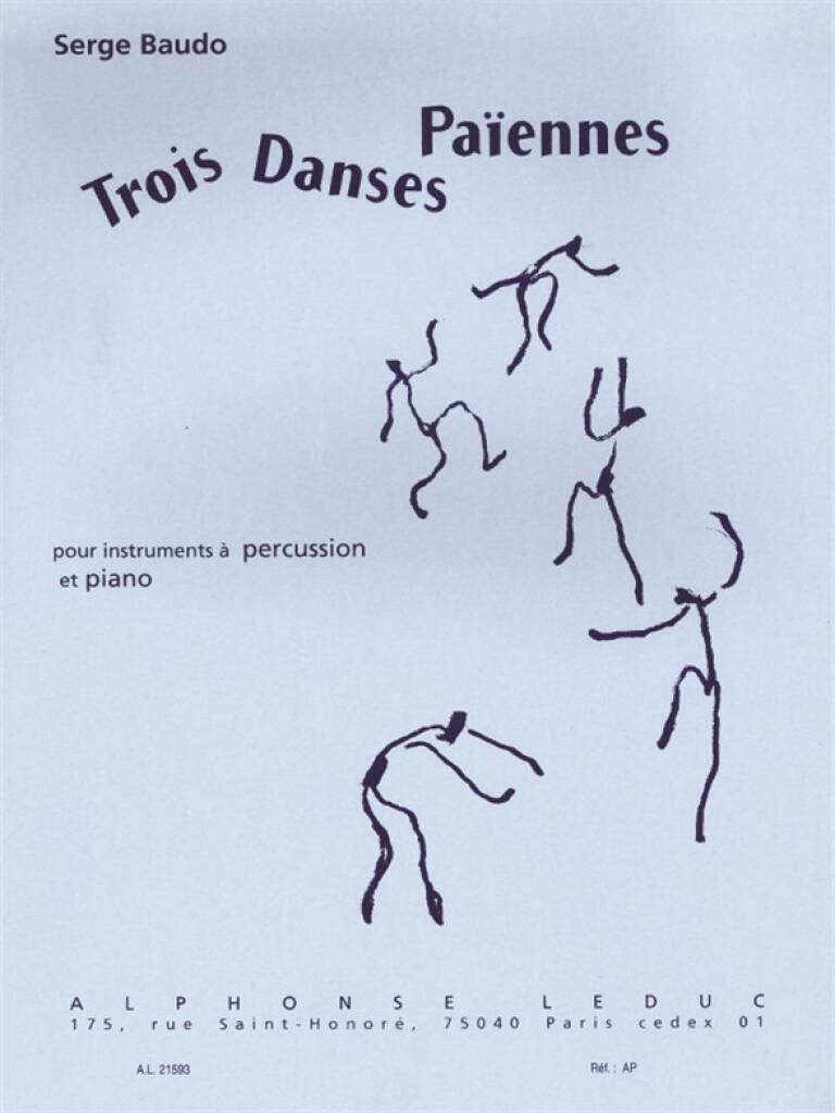 SERGE BAUDO : TROIS DANSES PAIENNES - PERCUSSIONS & PIANO