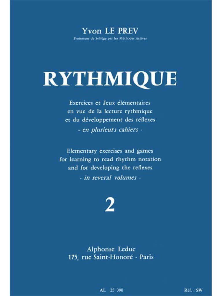 YVON LE PREV : RYTHMIQUE, EXERCICES ET JEUX - VOL. 2