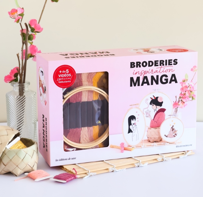 Coffret broderies inspiration MANGA