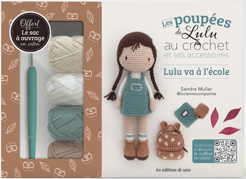 Coffret Poupée de Lulu au crochet et ses accessoires