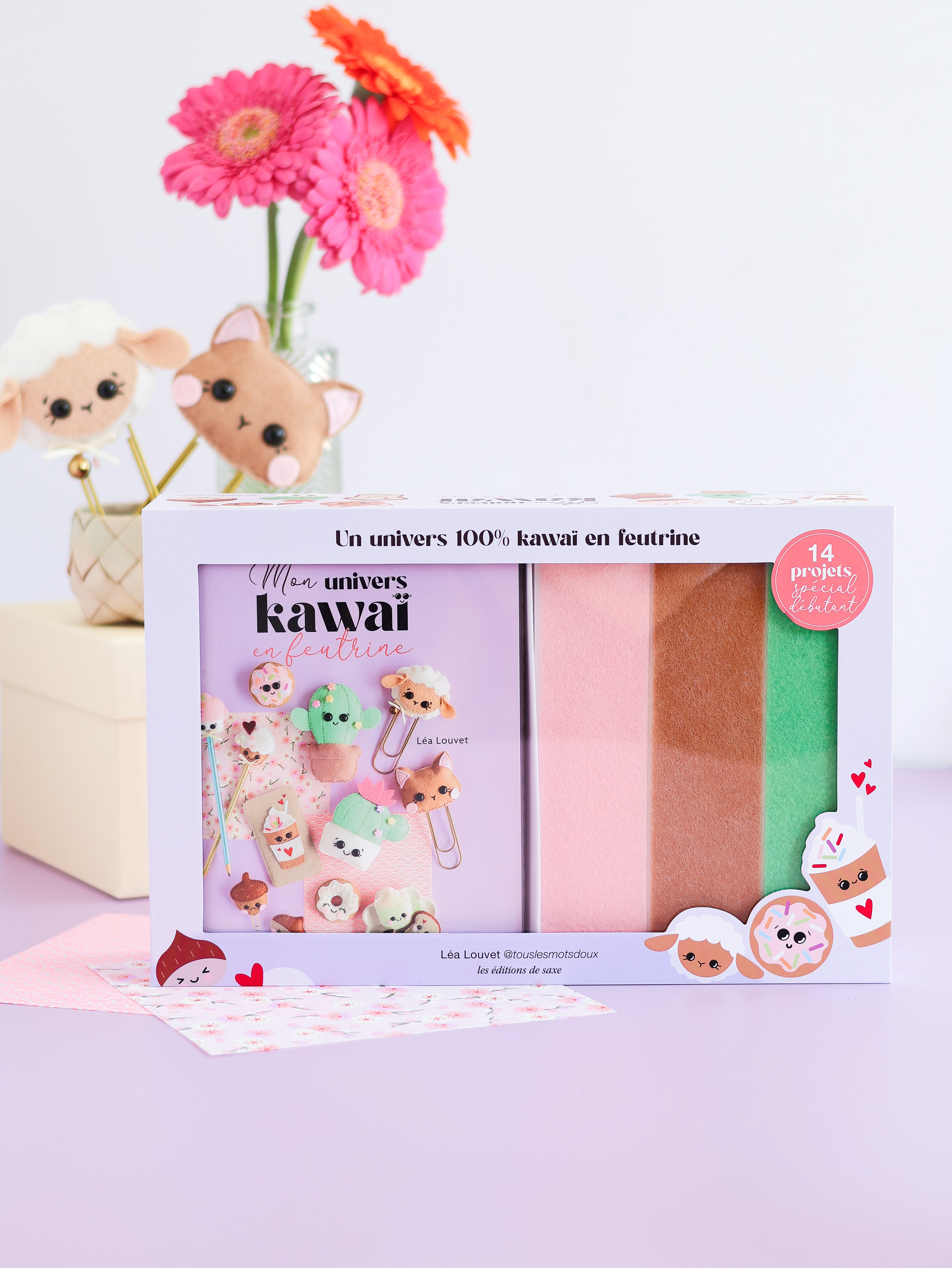 Coffret Mon univers Kawaï en feutrine