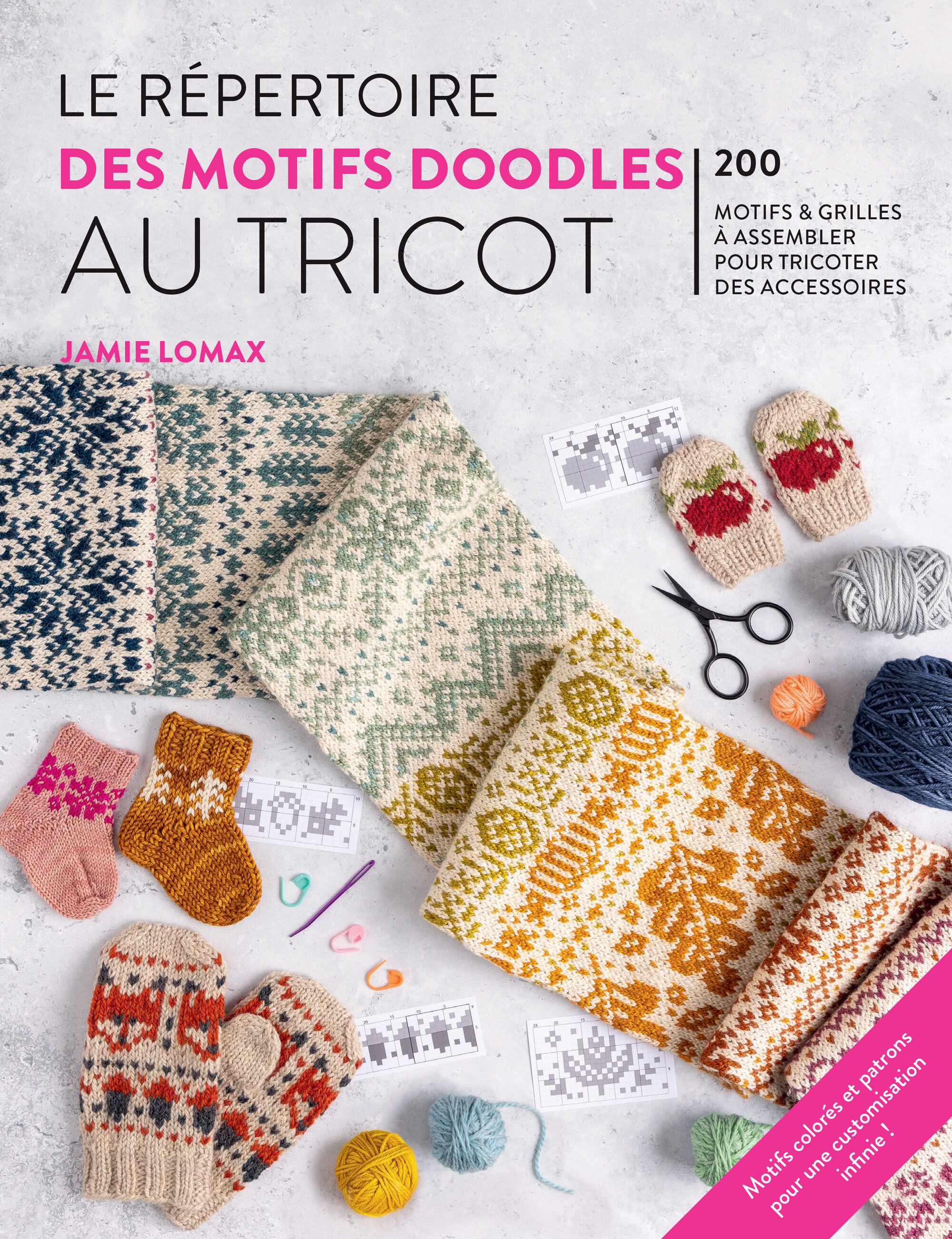 Le répertoire des motifs doodles au tricot