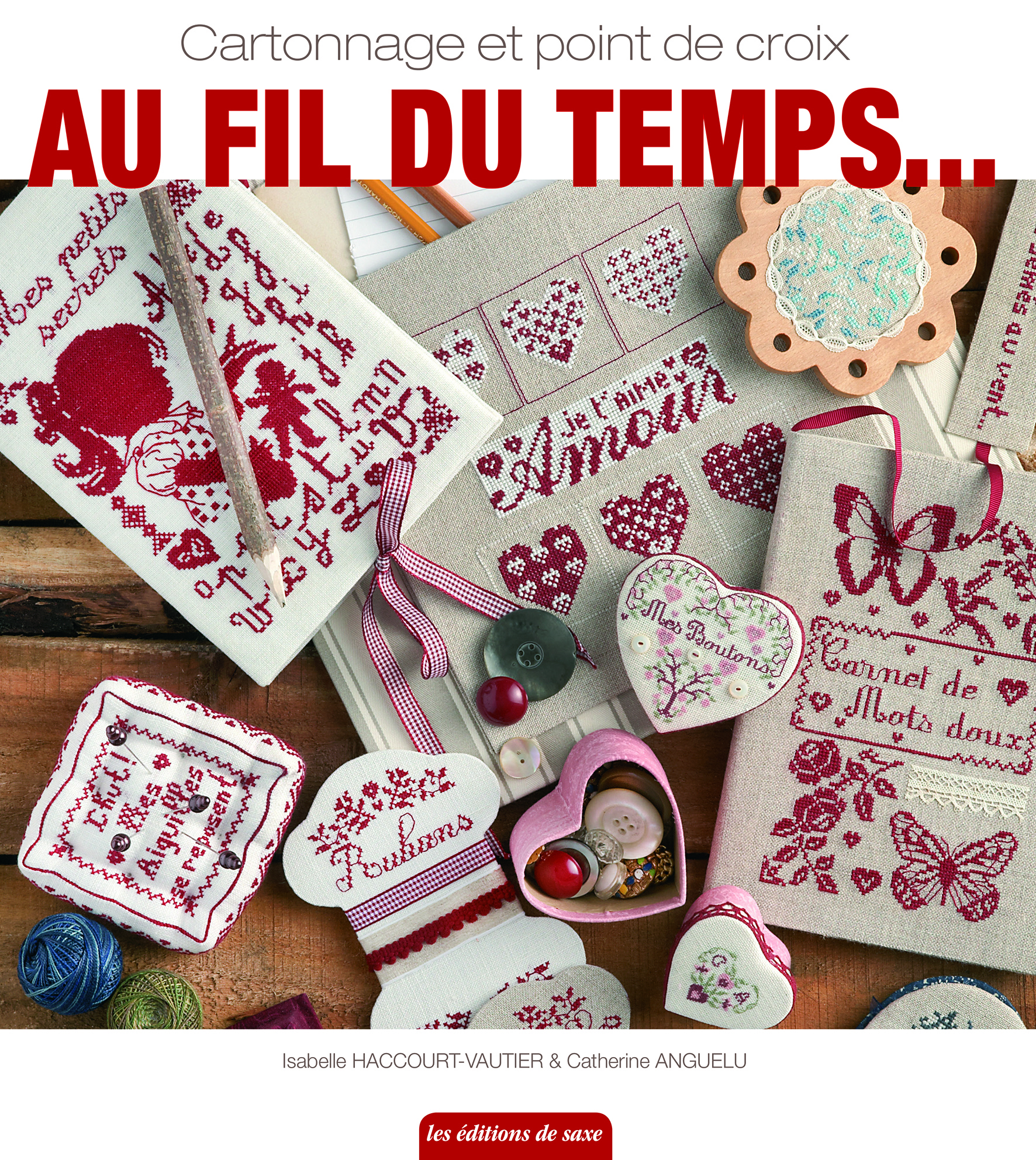 AU FIL DU TEMPS ... CARTONNAGE ET POINT DE CROIX