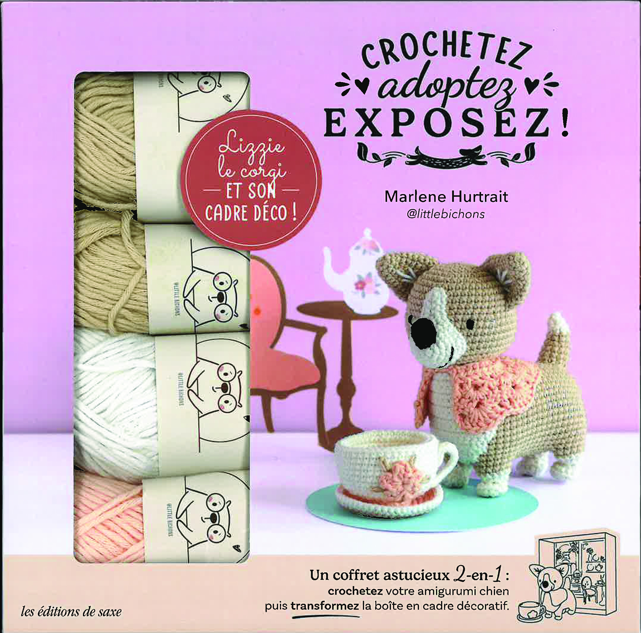 Coffret Lizzy le corgi au crochet