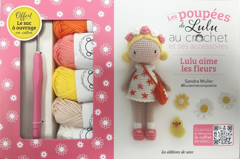Coffret Poupée de Lulu au crochet et ses accessoires