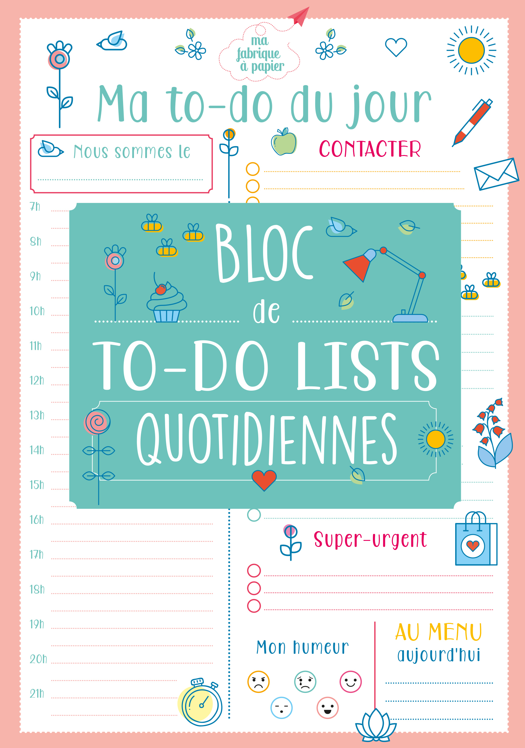 Ma to-do list du jour 2020