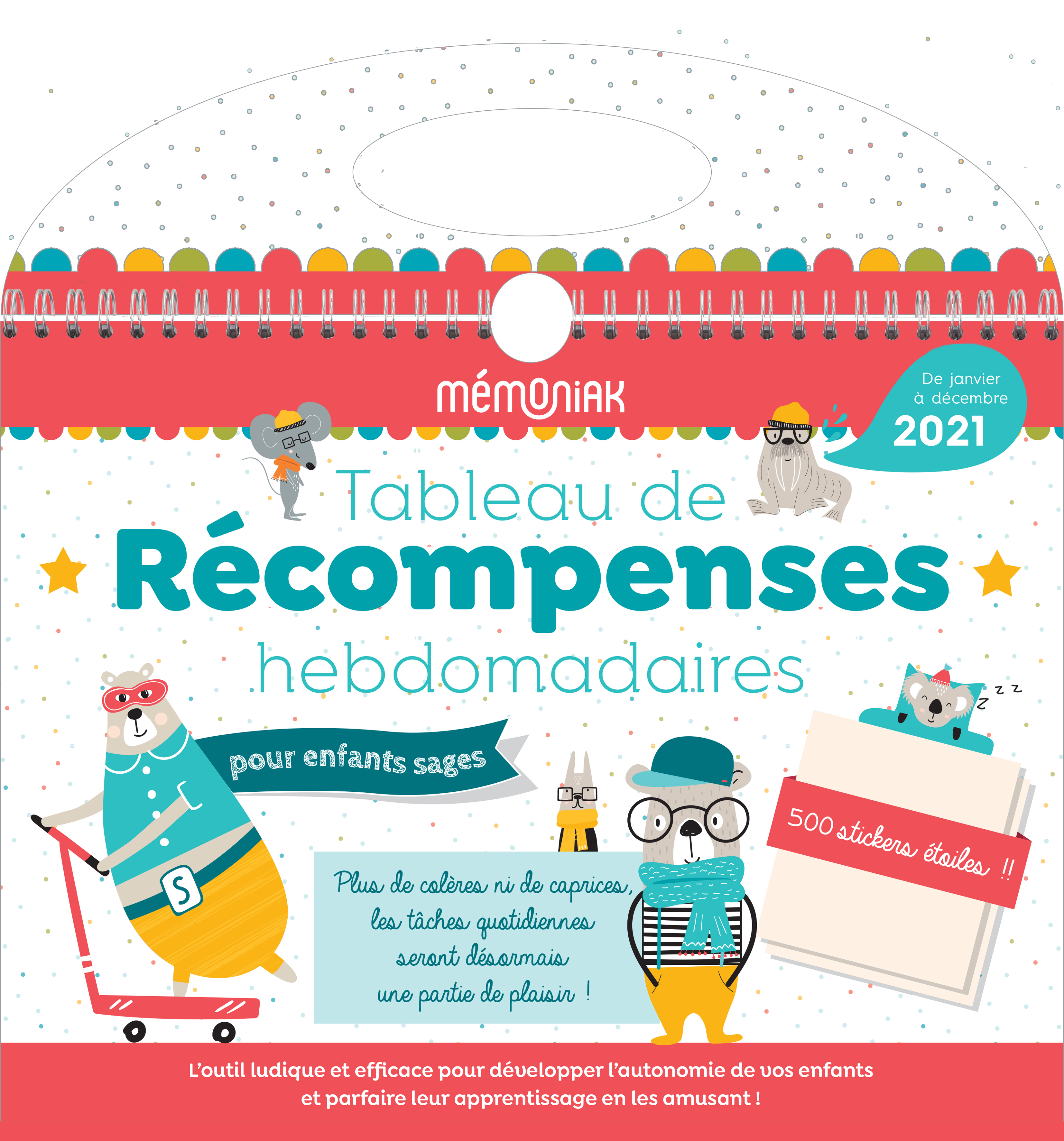 Tableau de récompenses hebdomadaires Mémoniak 2020-2021