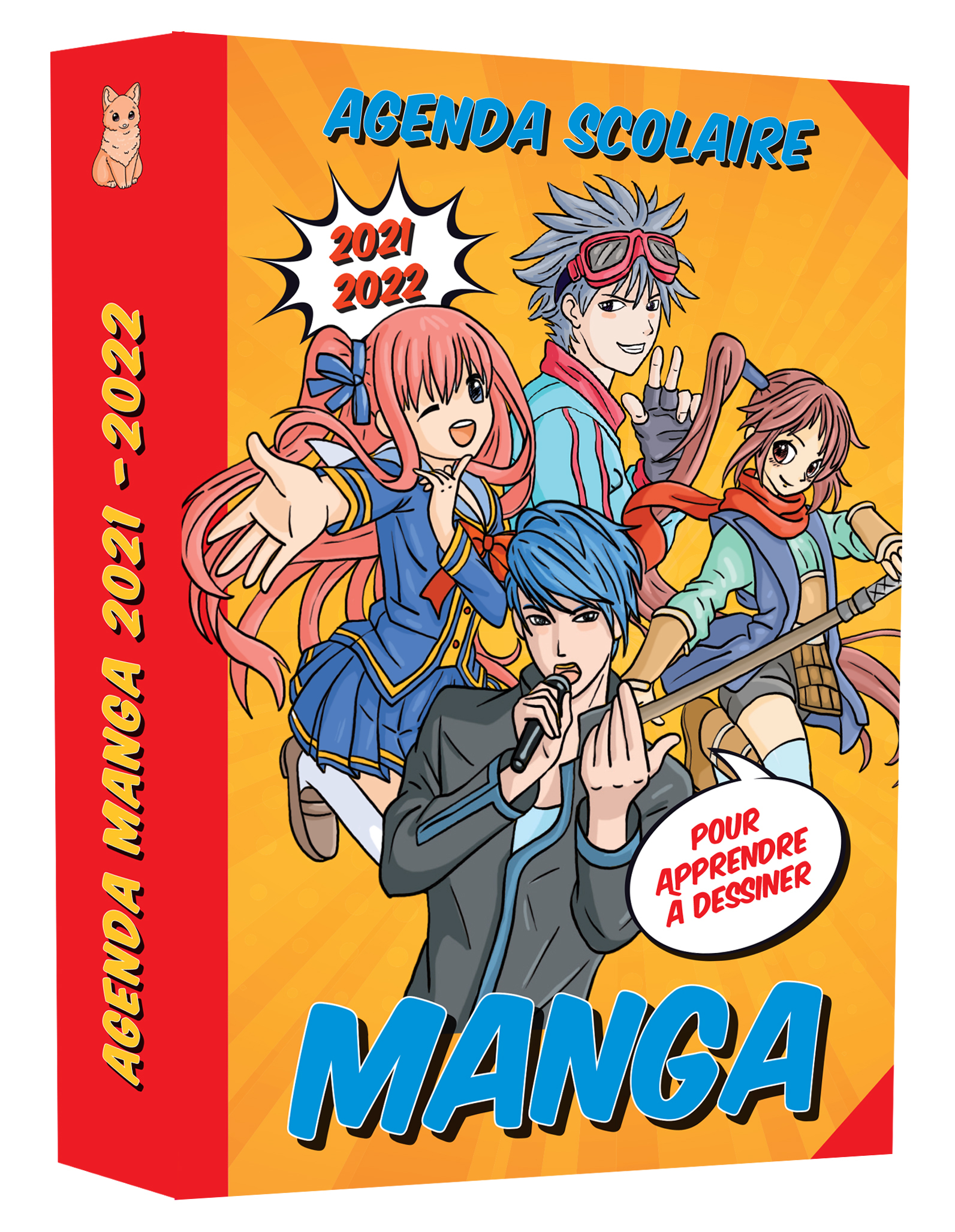 Mon agenda scolaire Manga pour apprendre à dessiner 2021-2022