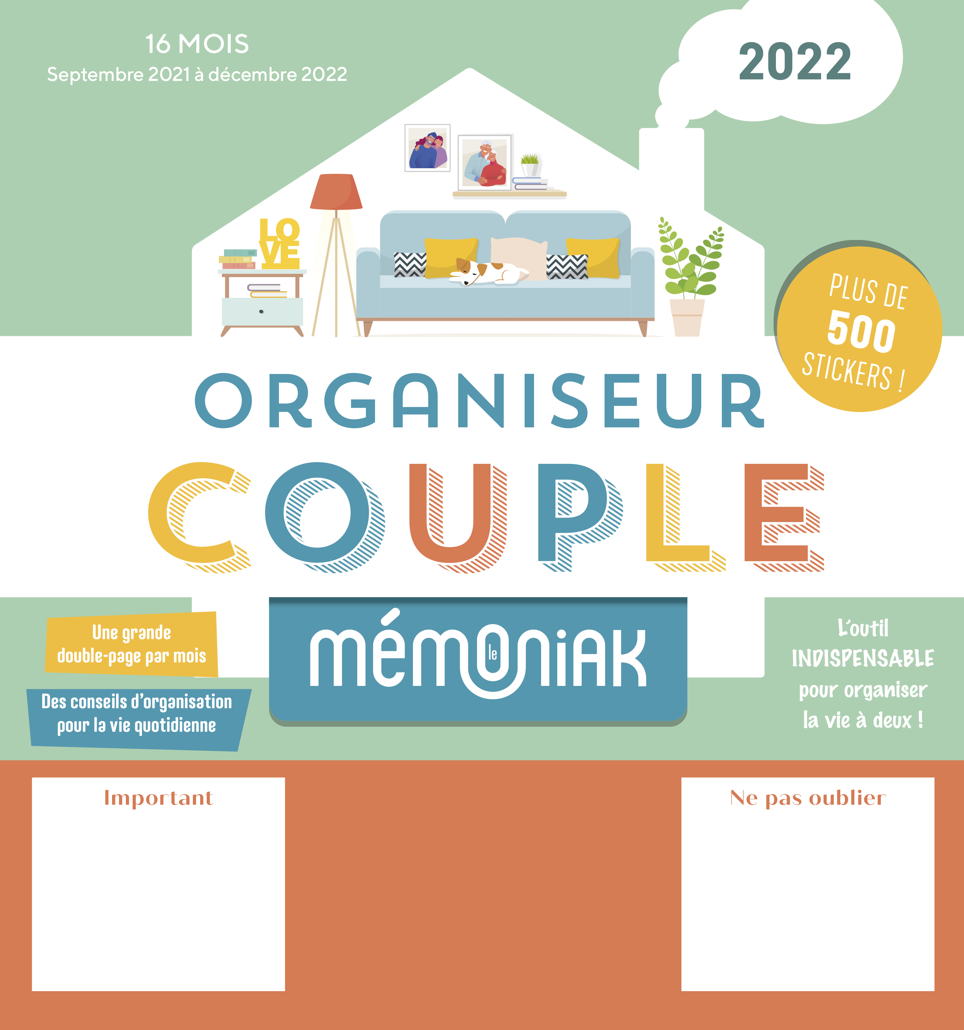 Organiseur Mémoniak spécial Couple 2021-2022