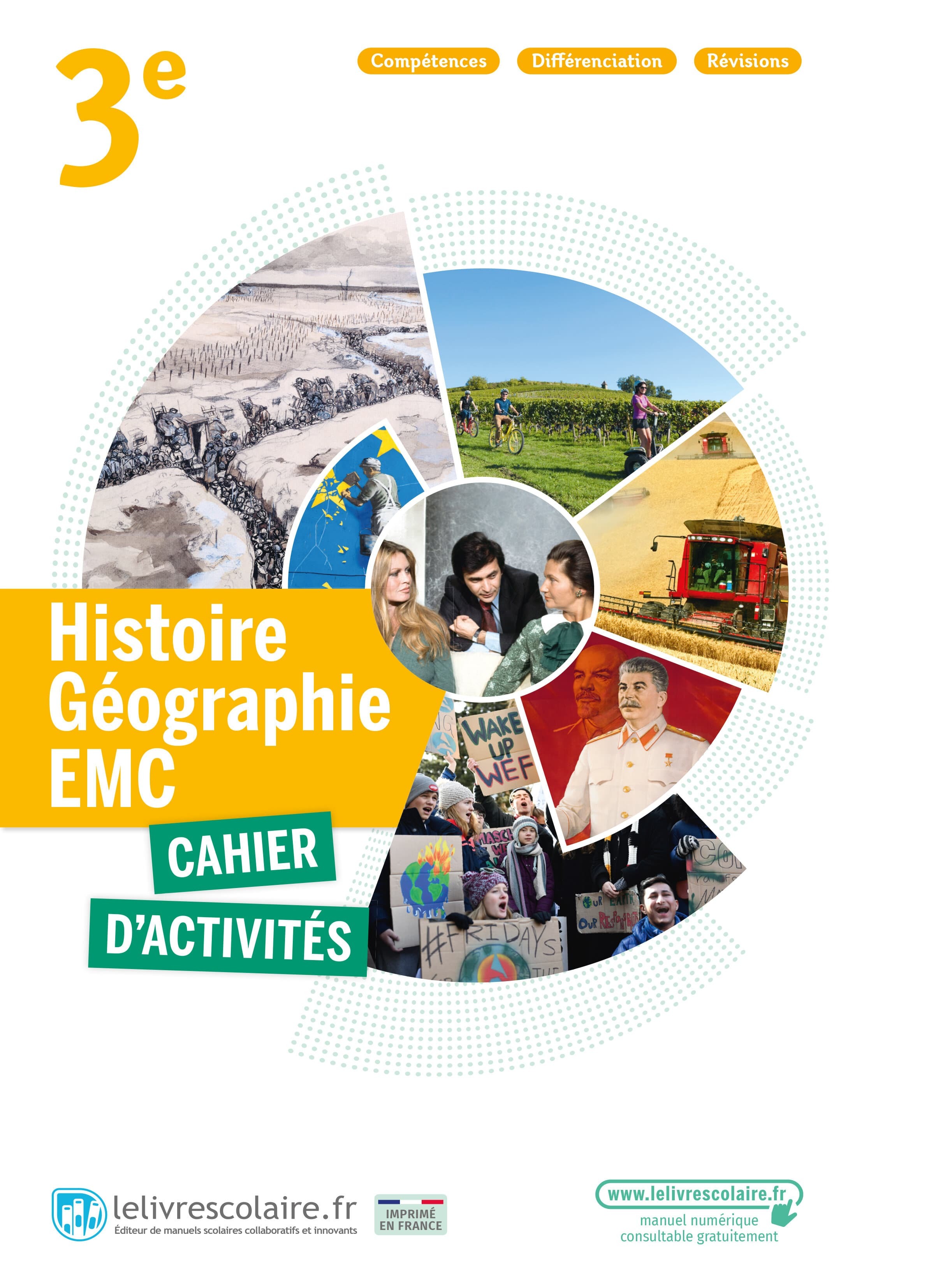 Histoire Géographie 3e, cahier d'activités, édition 2021