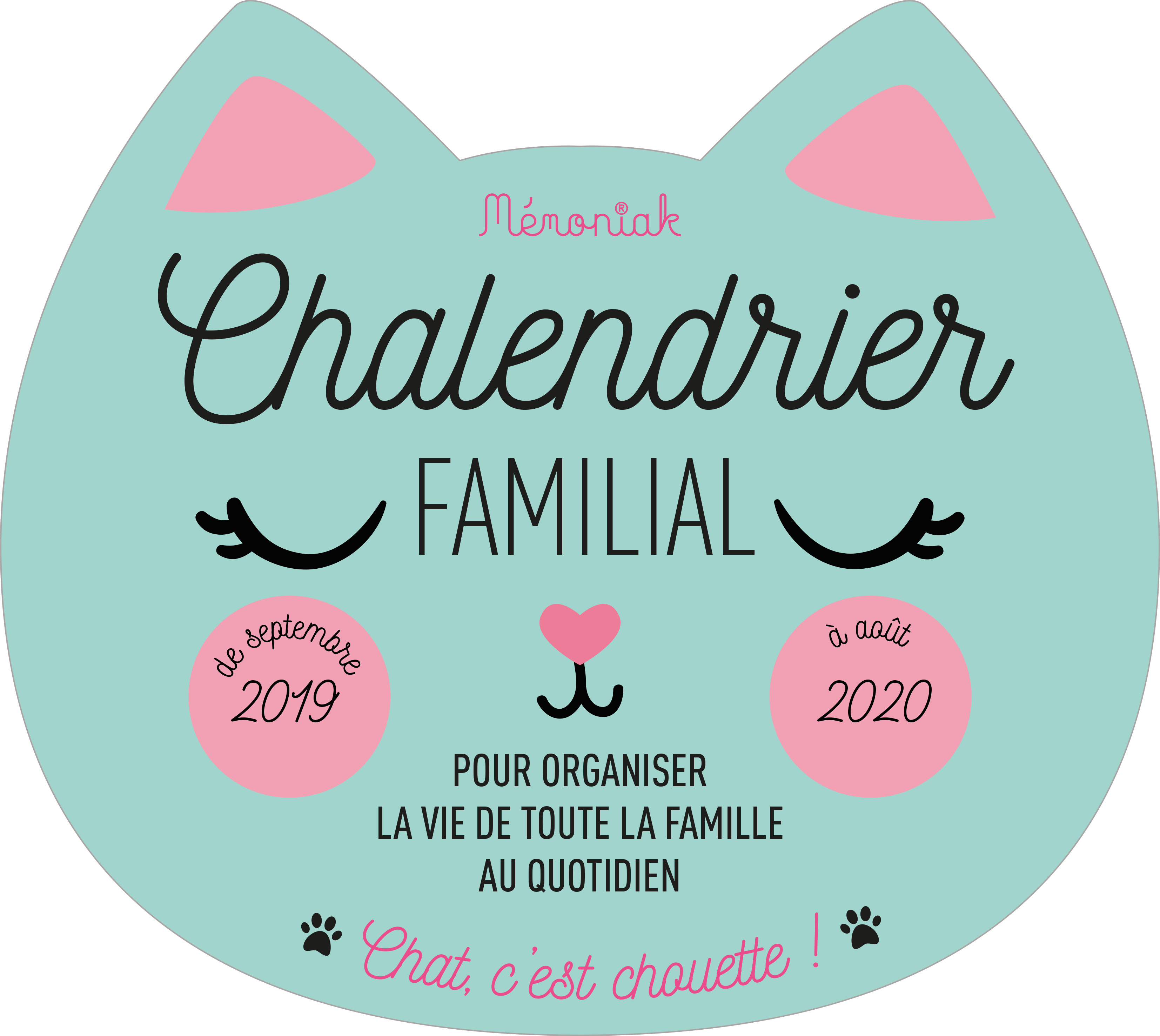 Chalendrier familial Mémoniak 2019-2020