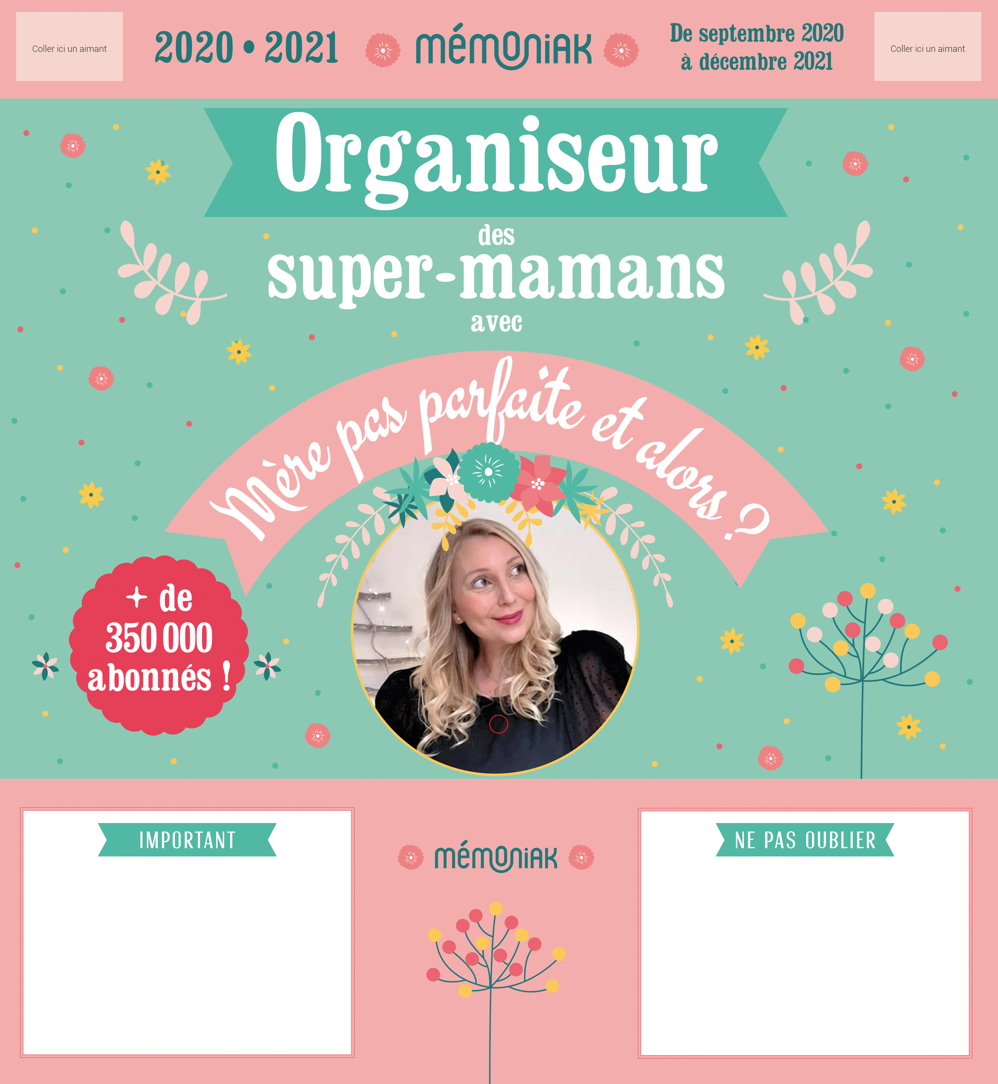Organiseur Mémoniak des super-mamans avec Mère pas parfaite et alors ? 2020-2021