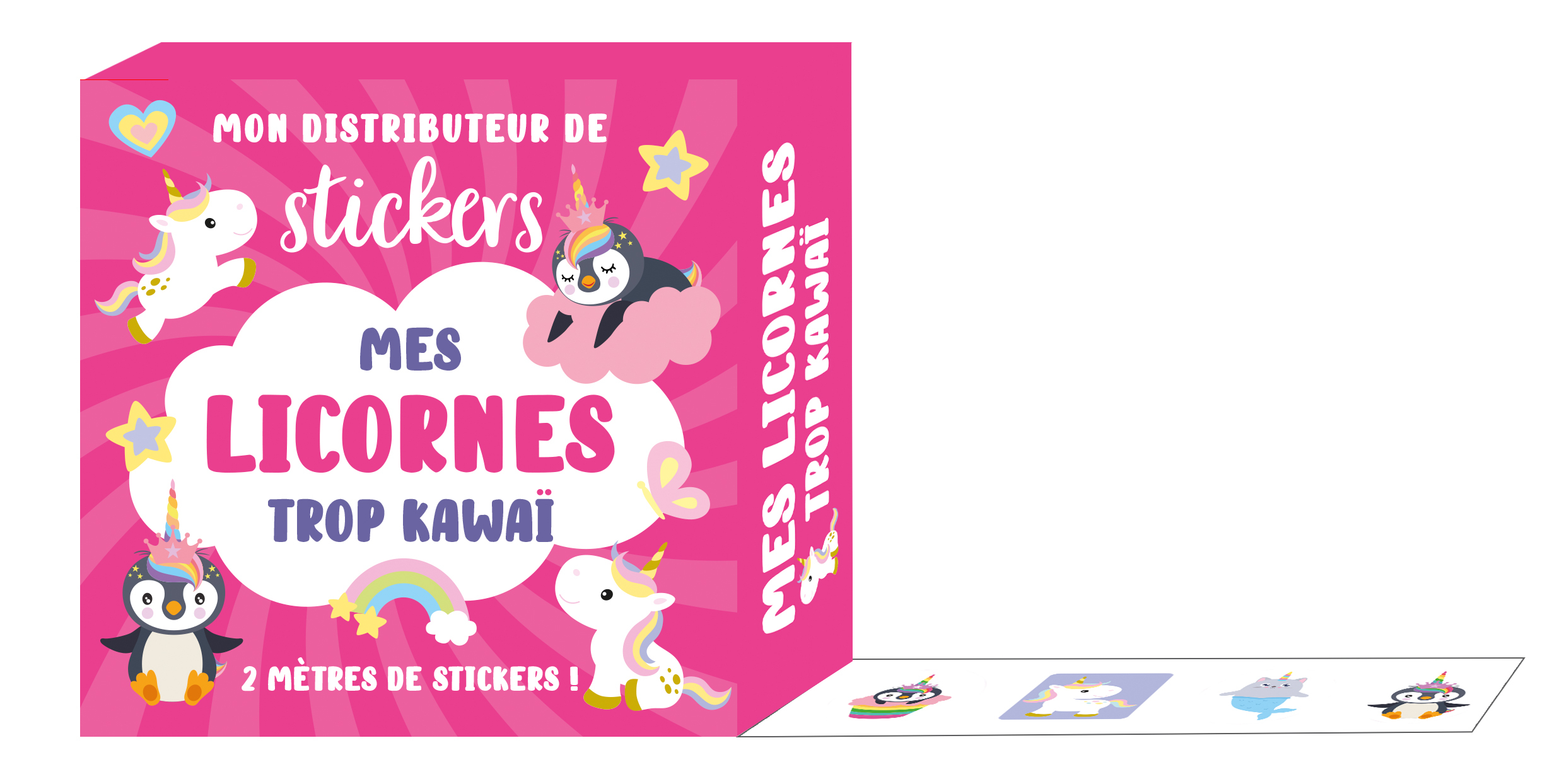 Mon distributeur de stickers   Mes licornes trop kawaï