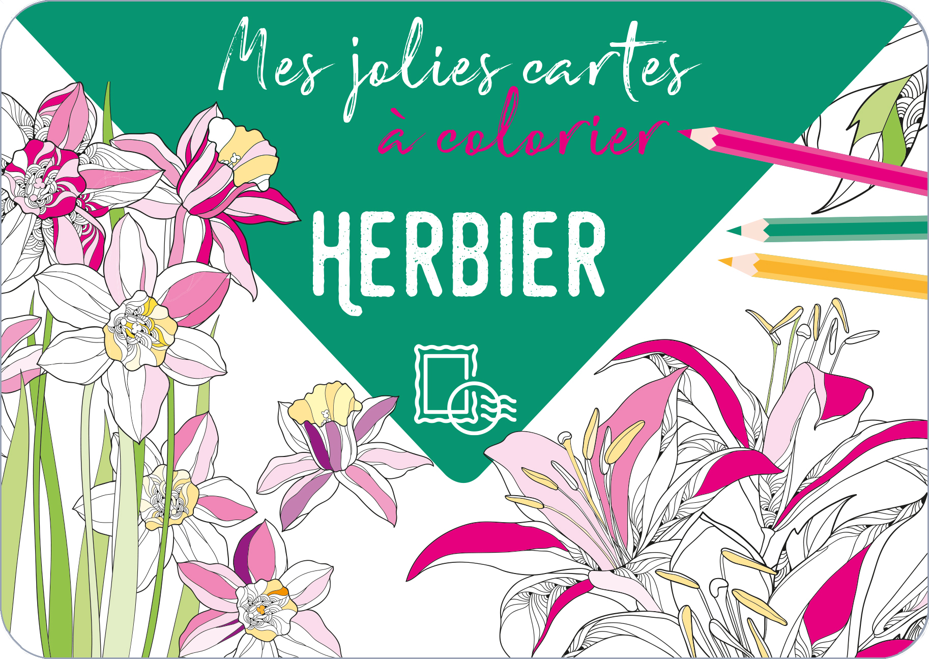 Mes jolies cartes à colorier - Herbier