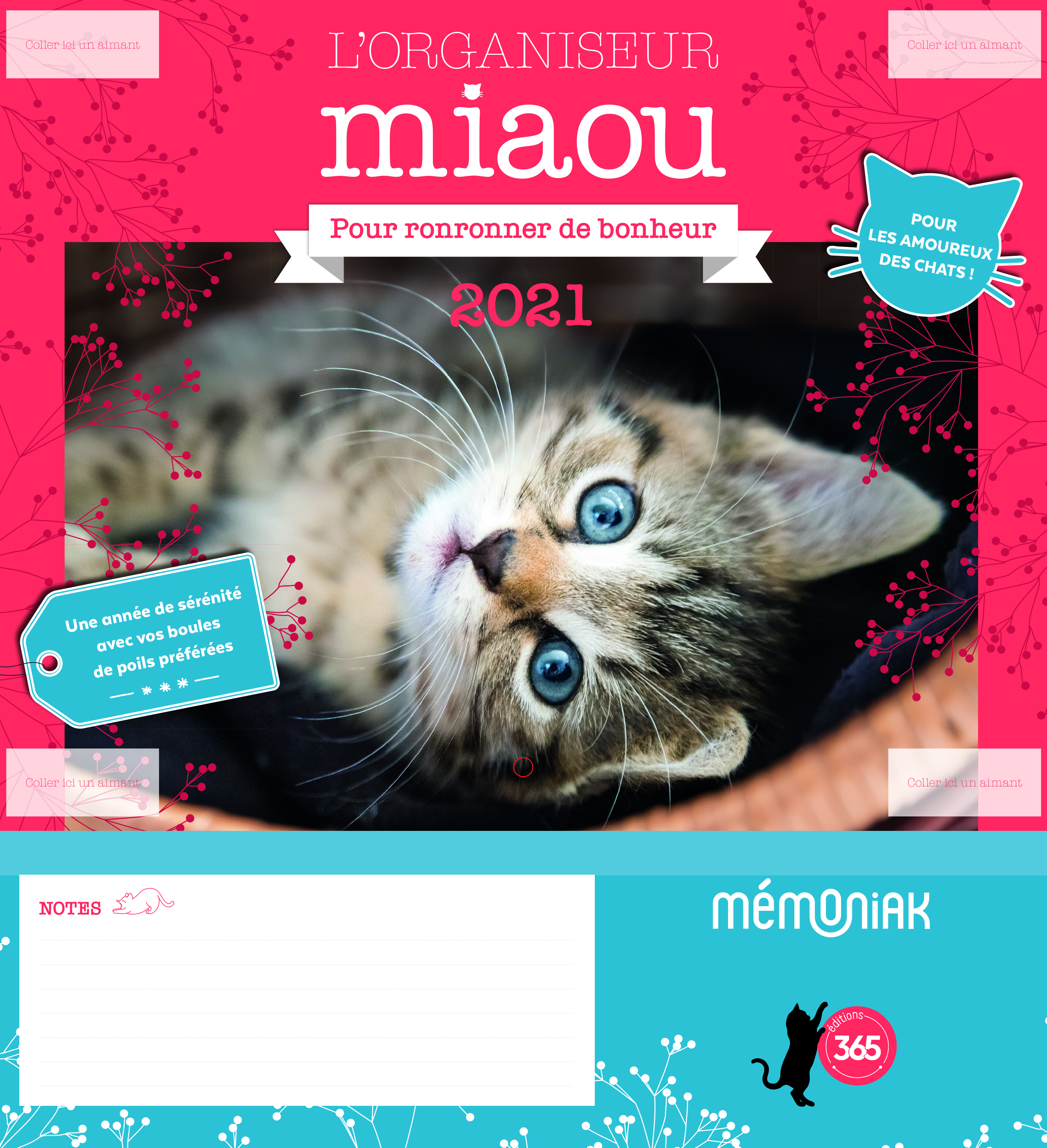 L'organiseur Mémoniak Miaou 2021   Pour ronronner de bonheur