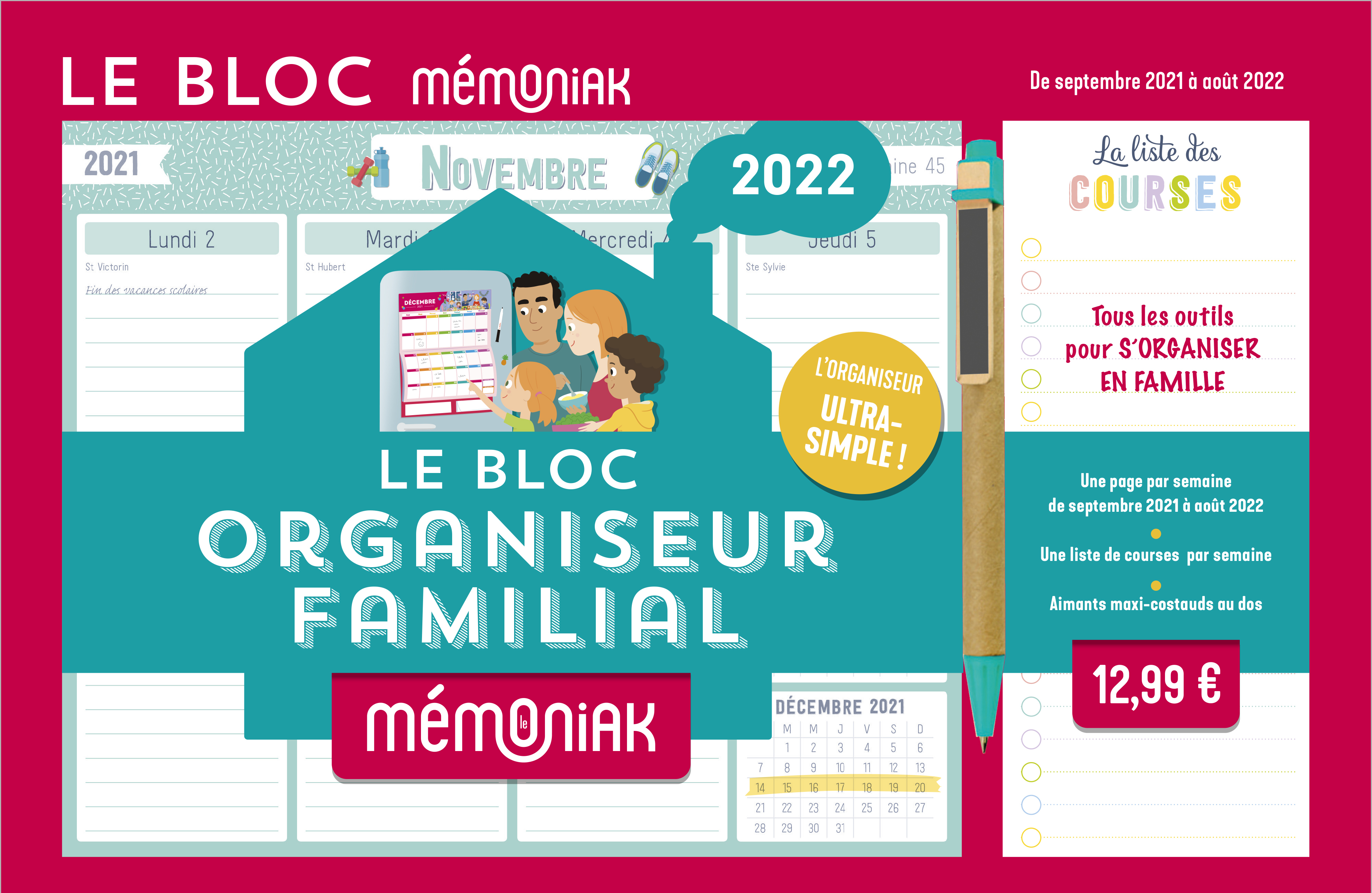 Le bloc organiseur Mémoniak 2021-2022