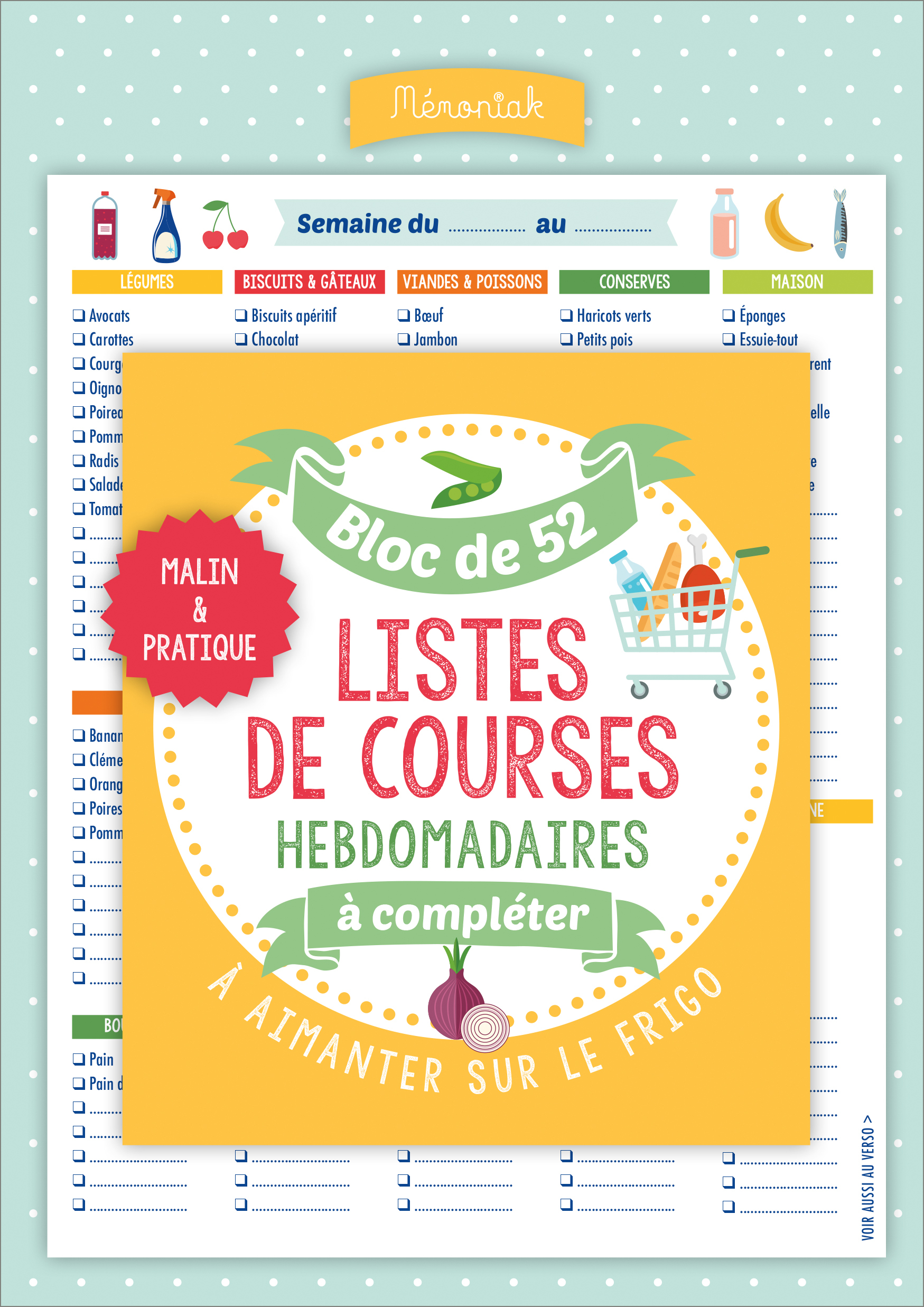 Listes de courses Mémoniak 2020