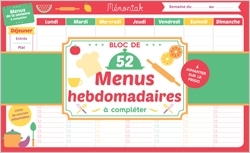 Bloc de menus à compléter Mémoniak 2019