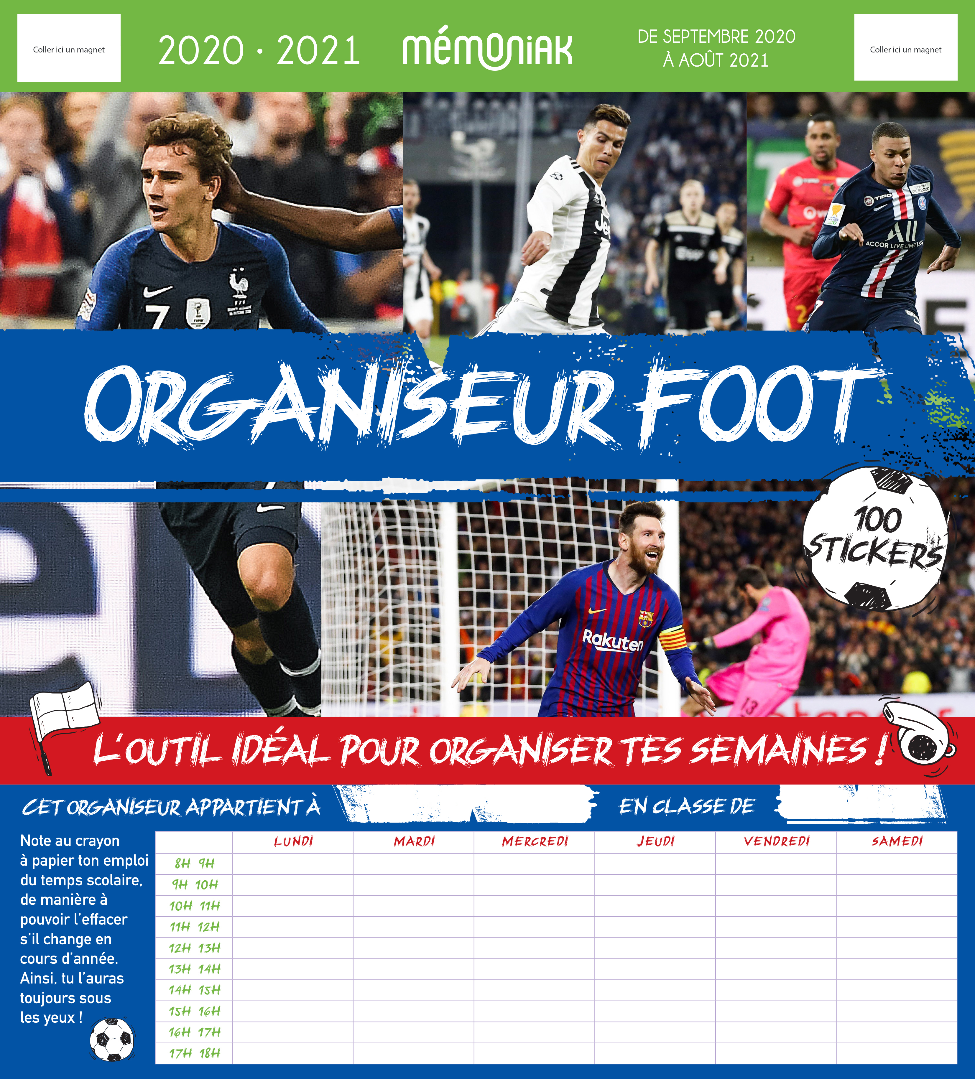 Organiseur Mémoniak Foot 2020-2021