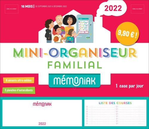 Mini-organiseur familial Mémoniak 2021-2022