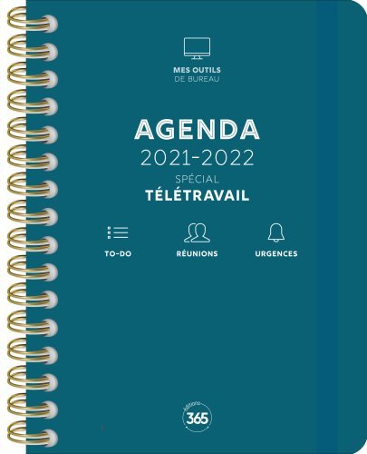 Agenda 2021-2022 spécial télétravail