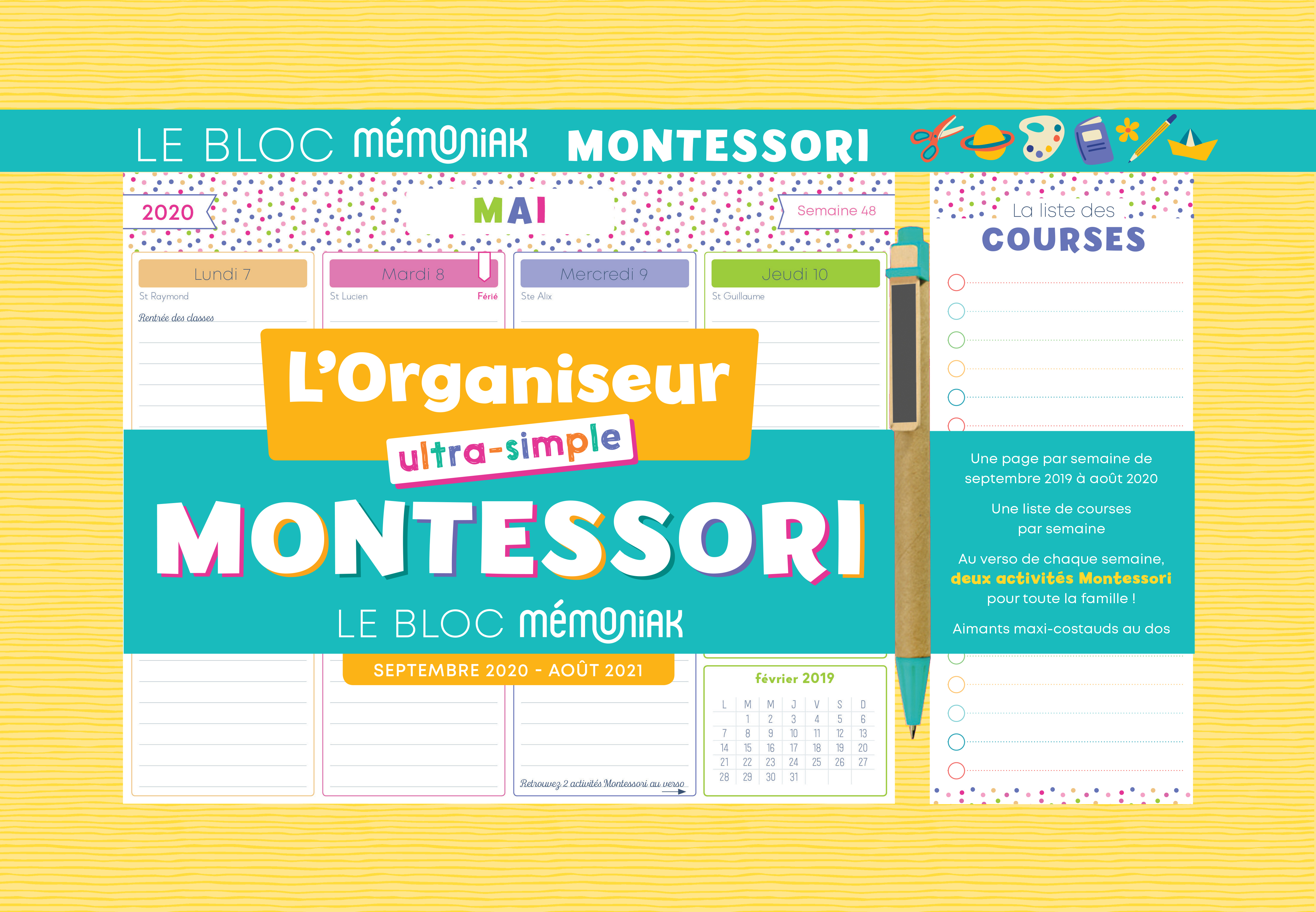 Le bloc Mémoniak spécial Montessori 2020-2021