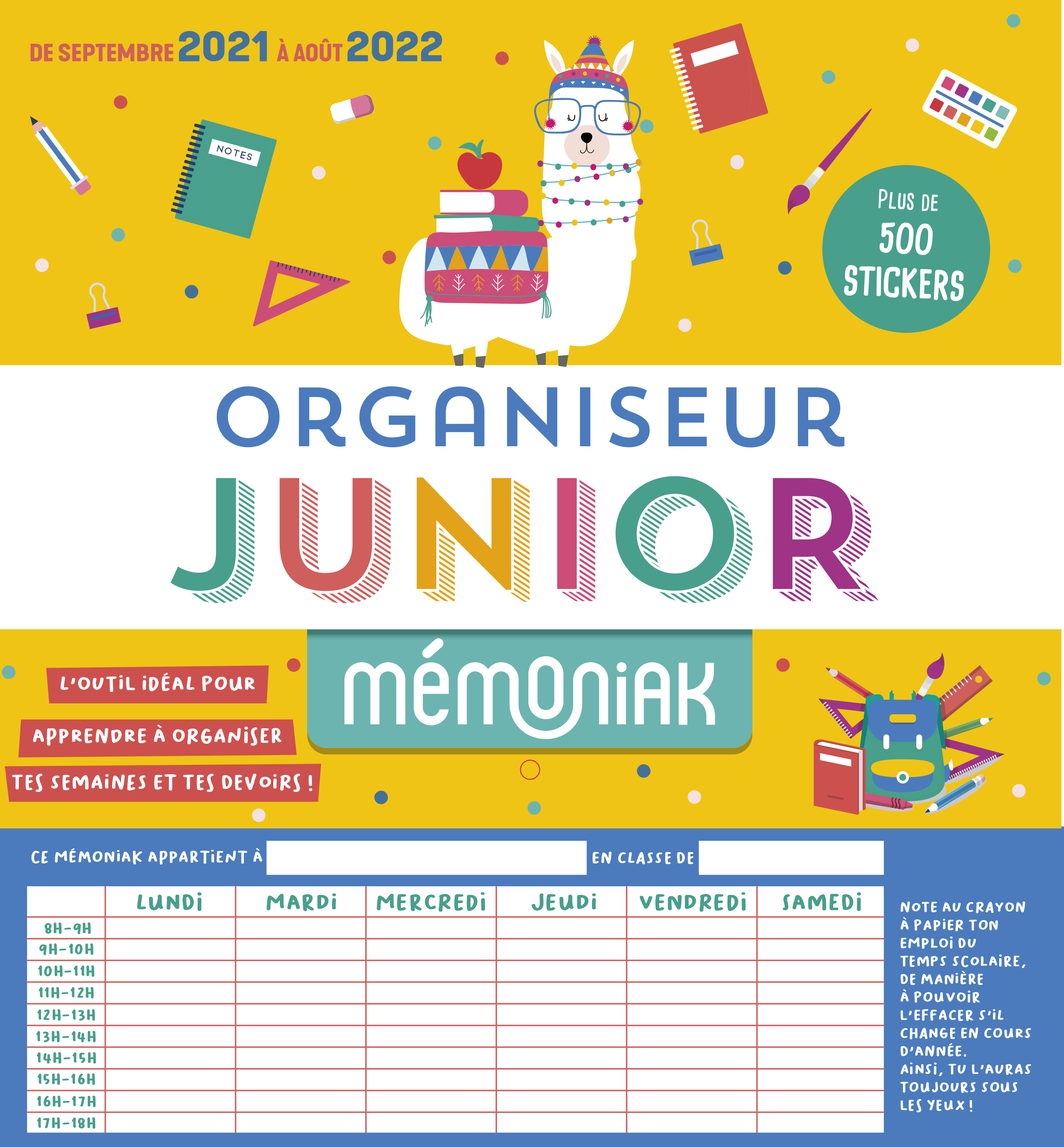Organiseur Junior Mémoniak 2021-2022