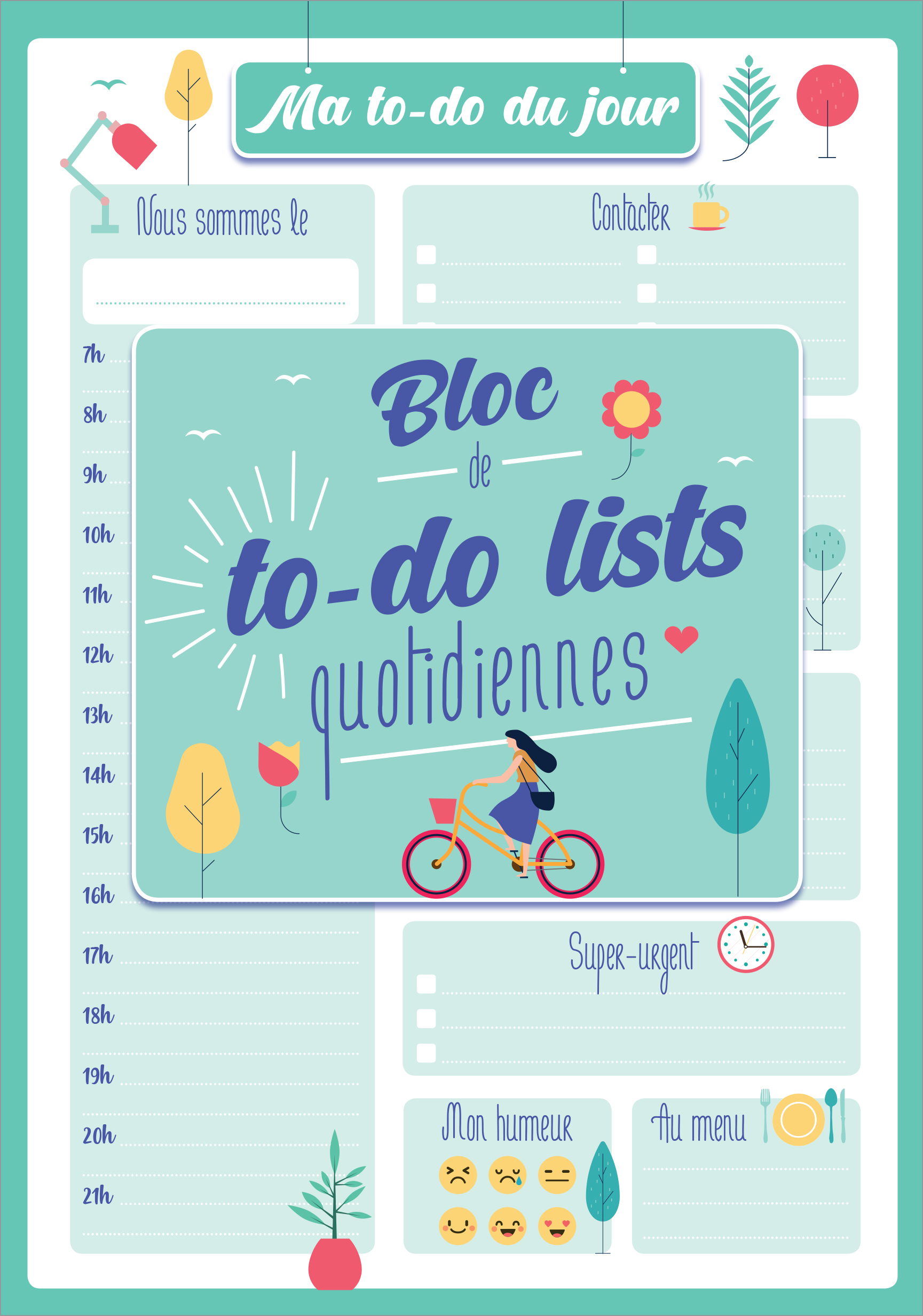 Ma to-do list du jour 2021