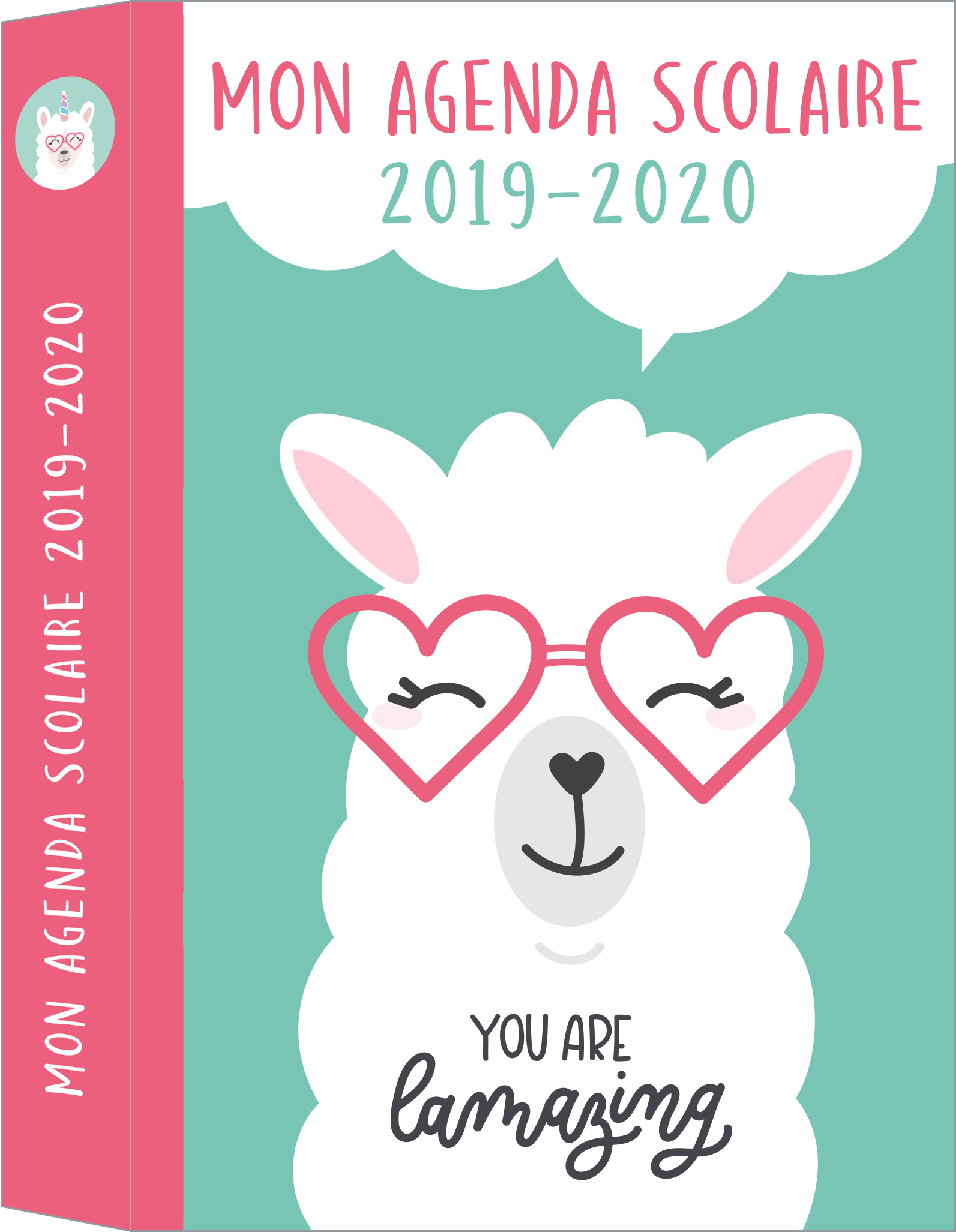 Mon agenda scolaire You're Lamazing 2019-2020