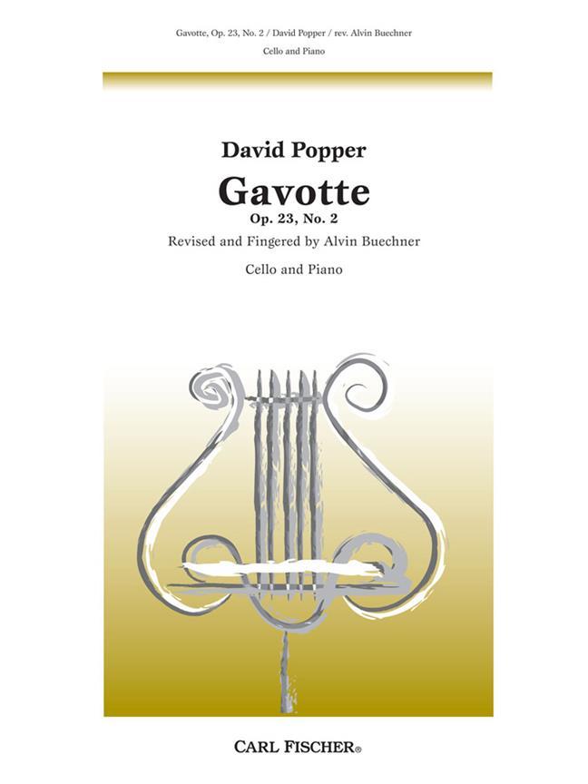 DAVID POPPER : GAVOTTE (NO. 2) OP. 23  - VIOLONCELLE ET PIANO
