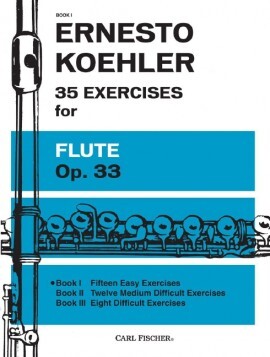 ERNESTO KOHLER : 35 EXERCISES FOR FLUTE OP. 33 VOLUME 1 - FLUTE TRAVERSIERE
