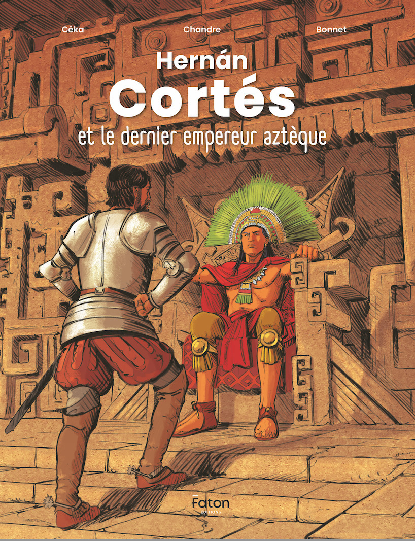 Hernán Cortés et le dernier empereur aztèque