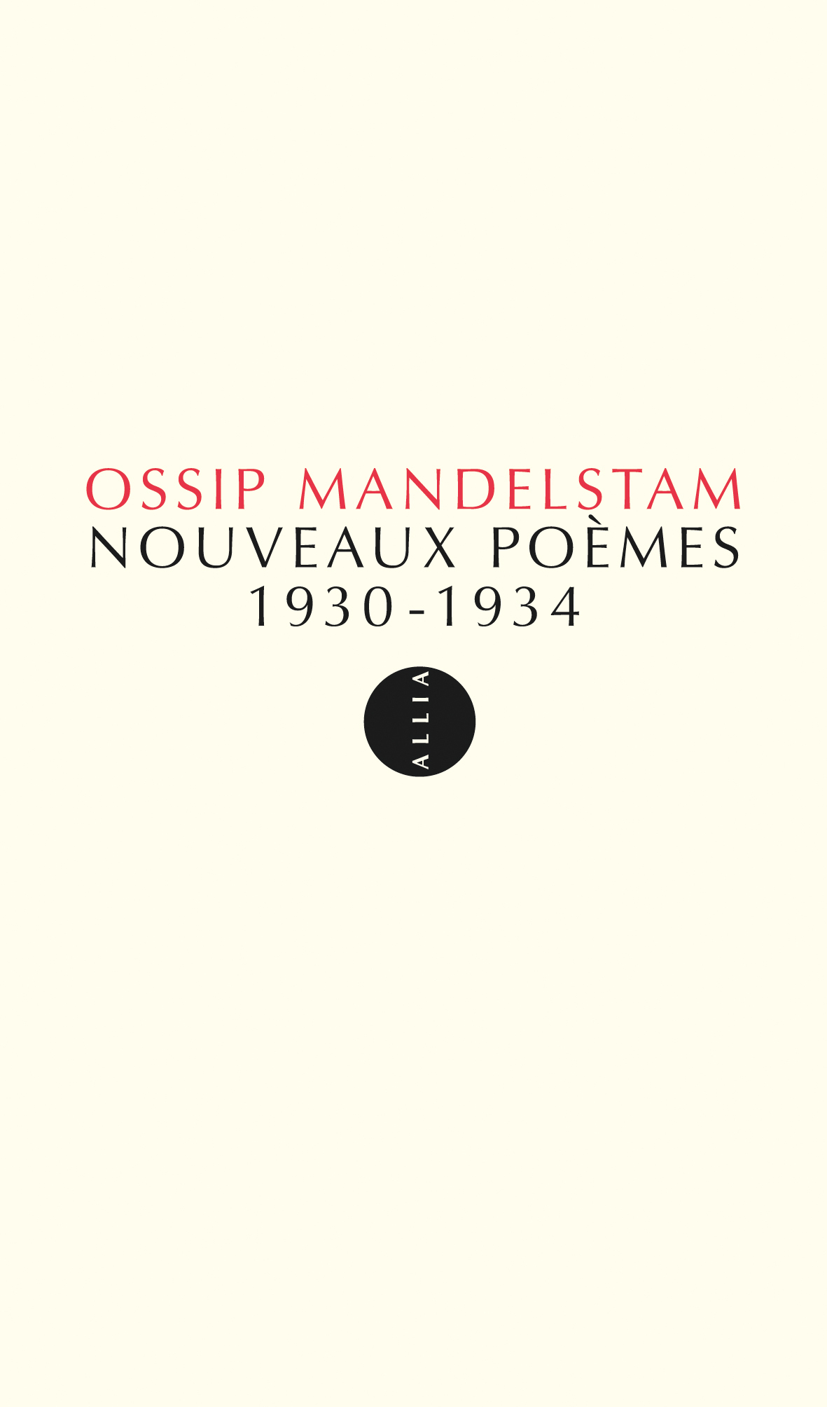 NOUVEAUX POEMES 1930-1934 ancienne édition