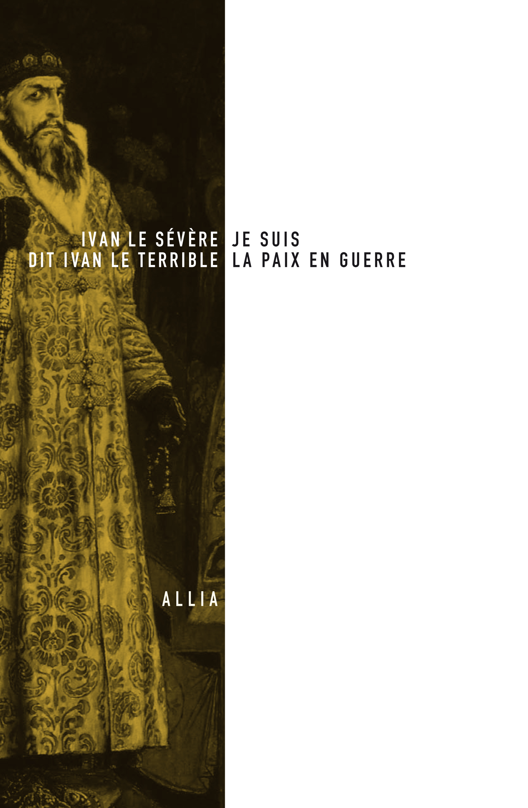 JE SUIS LA PAIX EN GUERRE