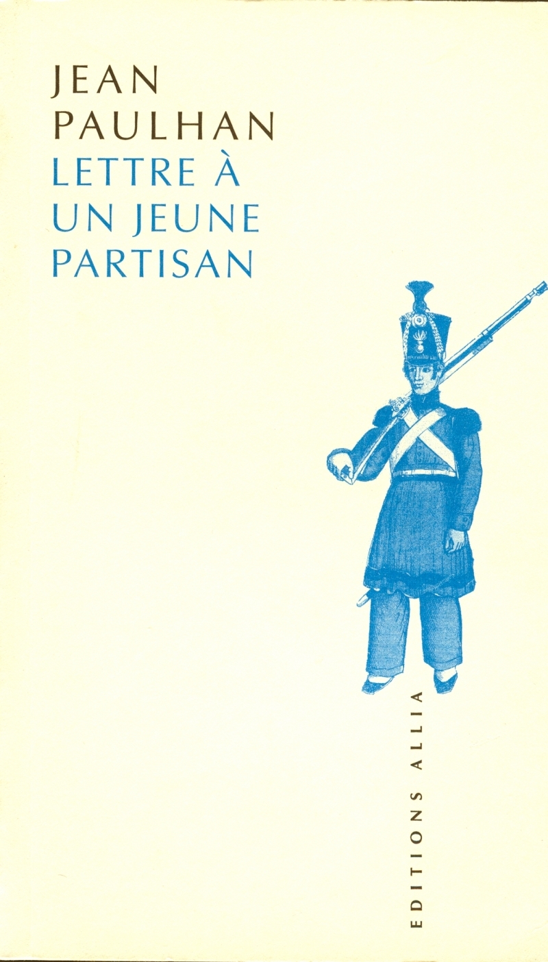 LETTRE A UN JEUNE PARTISAN ancienne édition