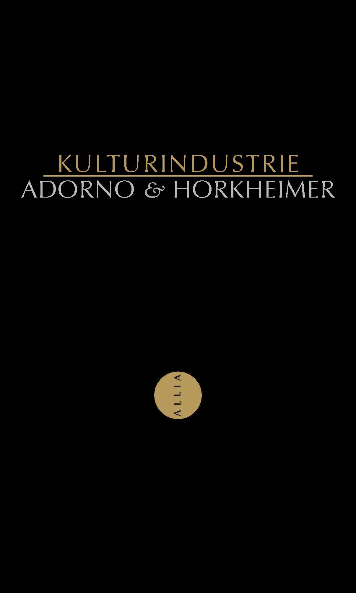 KULTURINDUSTRIE - Ancienne édition