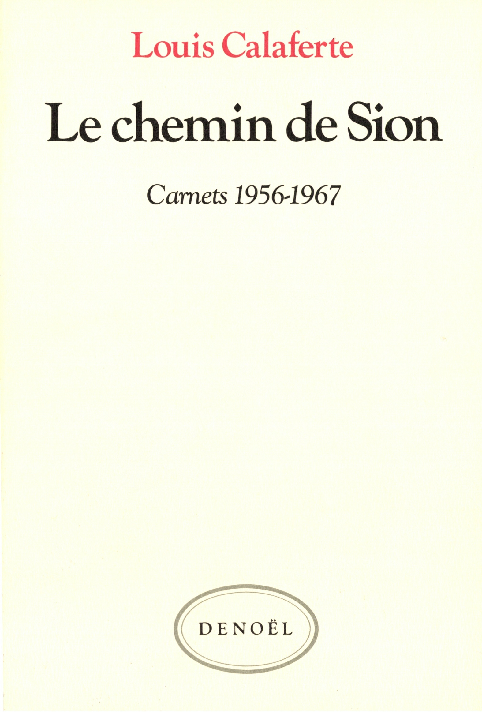 Le chemin de Sion